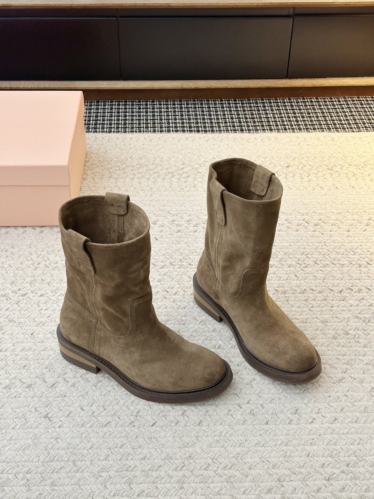Cheap MiuMiu Boots For Women in 226720, $135 USD- [IB226720] - Replica MiuMiu Boots For Women