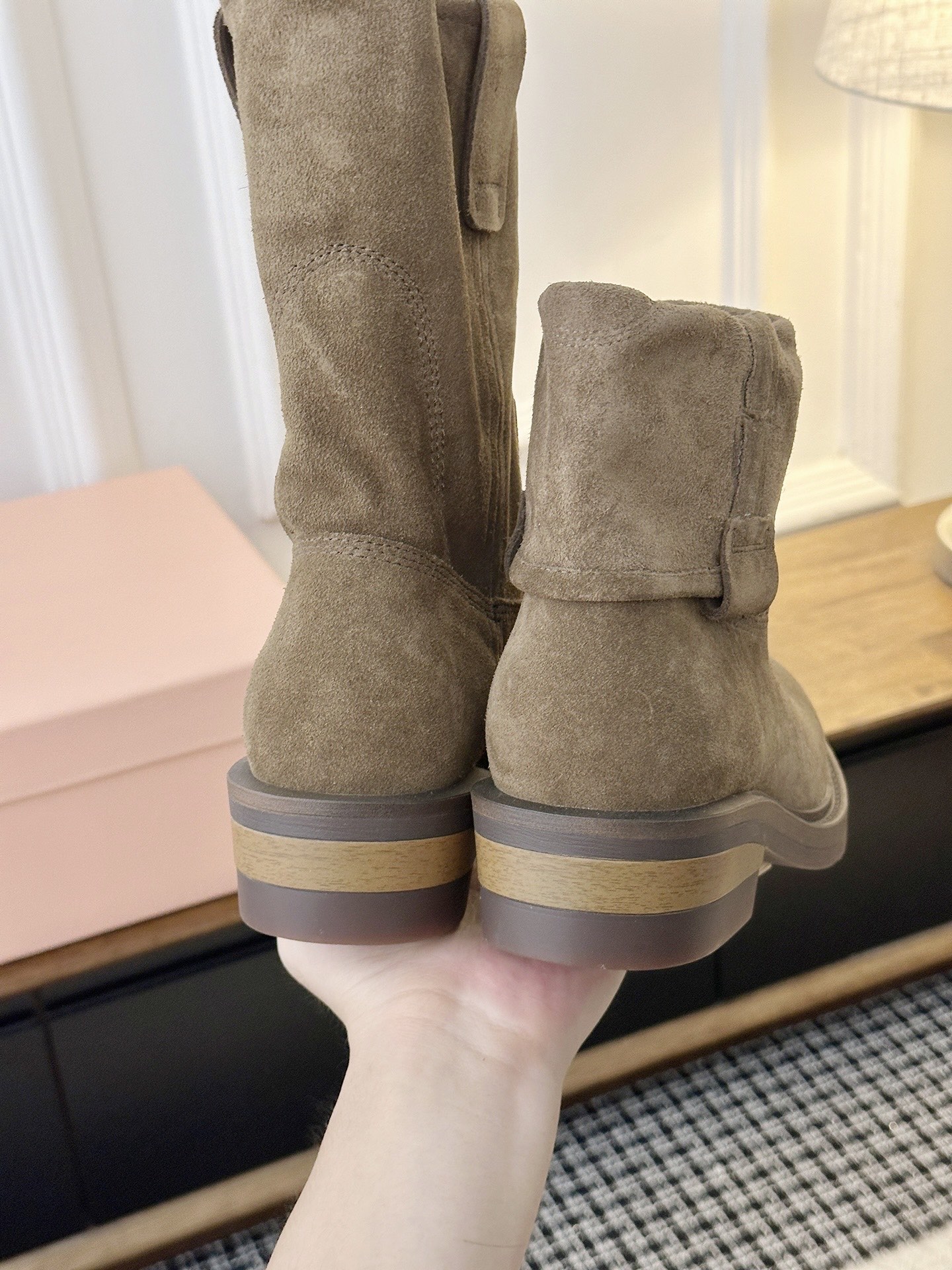 Cheap MiuMiu Boots For Women in 226720, $135 USD- [IB226720] - Replica MiuMiu Boots For Women