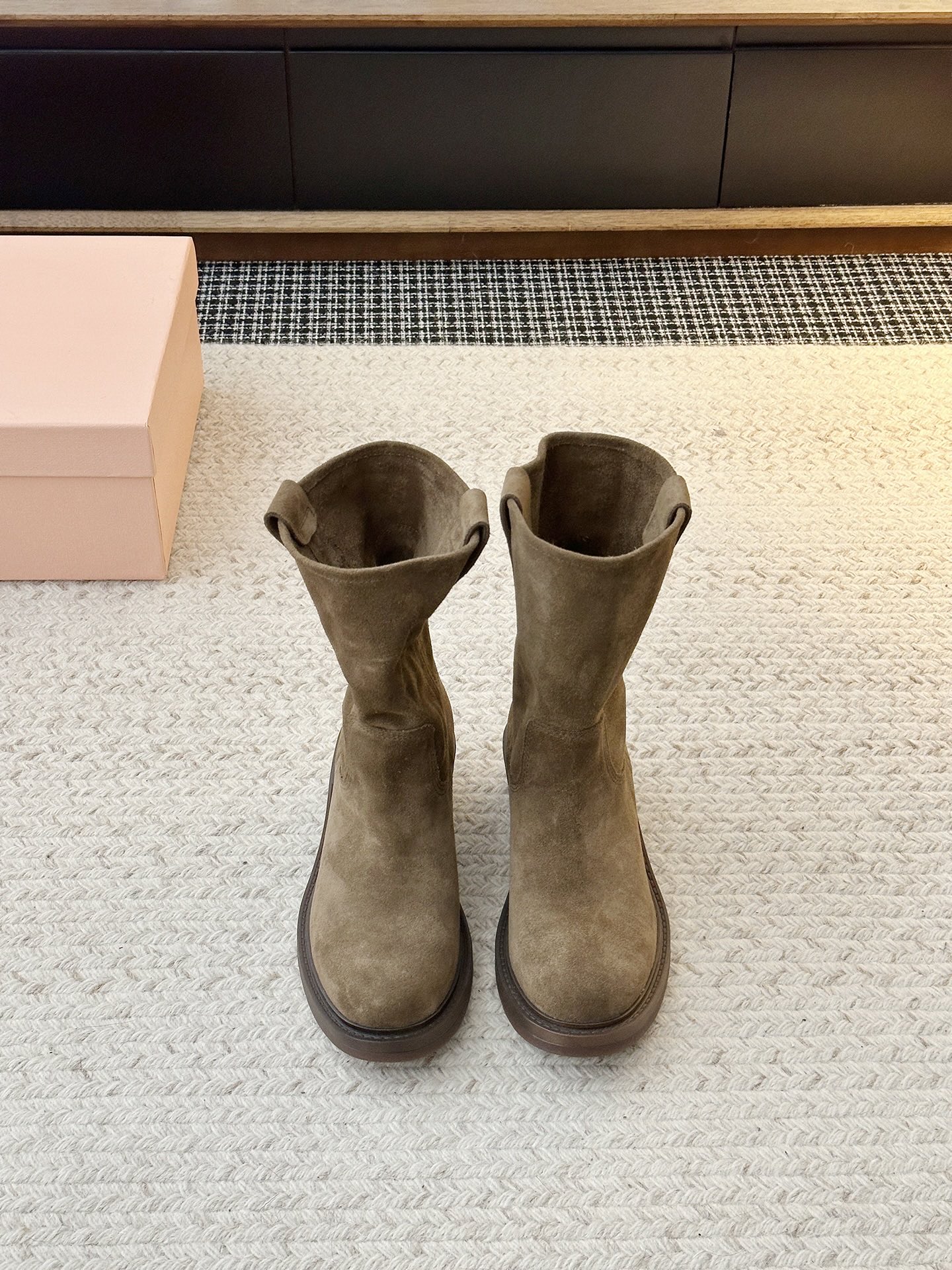 Cheap MiuMiu Boots For Women in 226720, $135 USD- [IB226720] - Replica MiuMiu Boots For Women