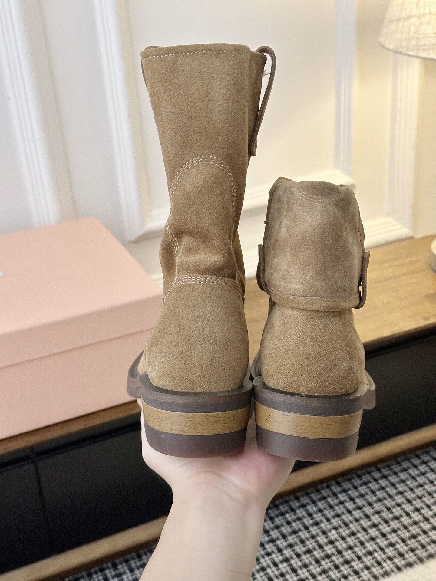 Cheap MiuMiu Boots For Women in 226721, $135 USD- [IB226721] - Replica MiuMiu Boots For Women