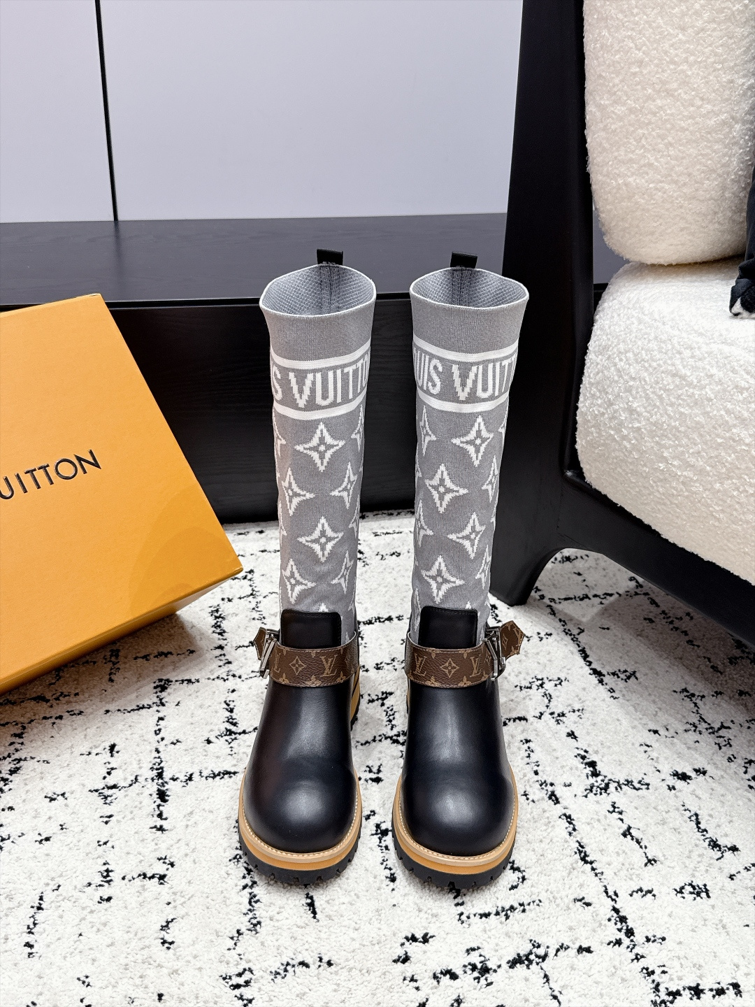 Cheap Louis Vuitton Boots For Women in 226746, $145 USD- [IB226746] - Replica Louis Vuitton Boots For Women