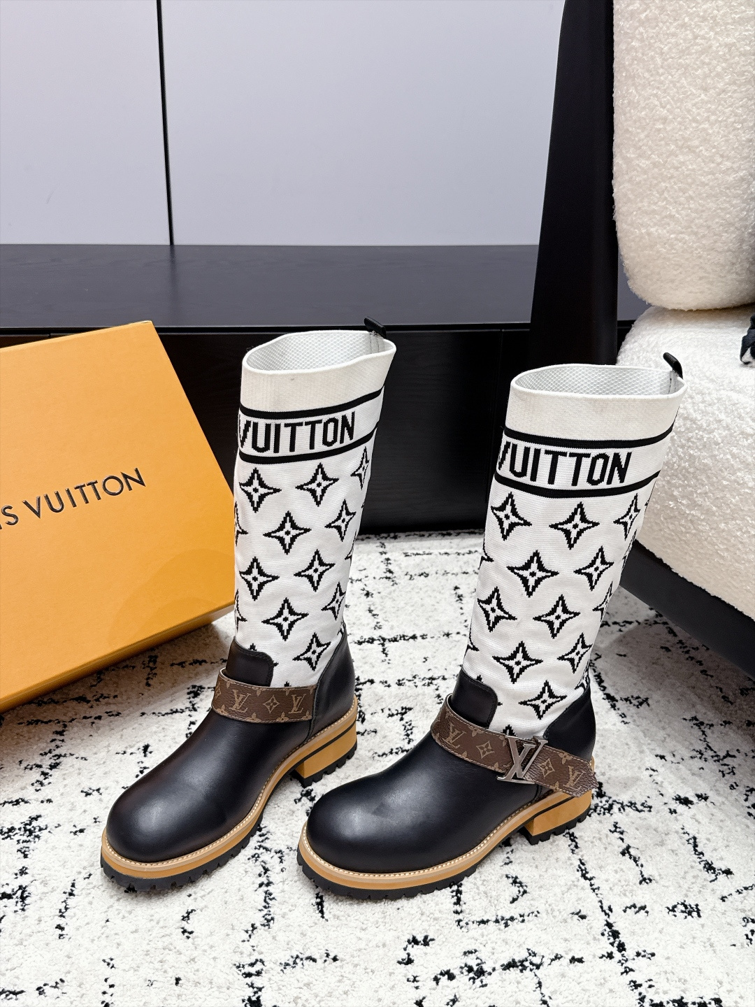 Cheap Louis Vuitton Boots For Women in 226747, $145 USD- [IB226747] - Replica Louis Vuitton Boots For Women