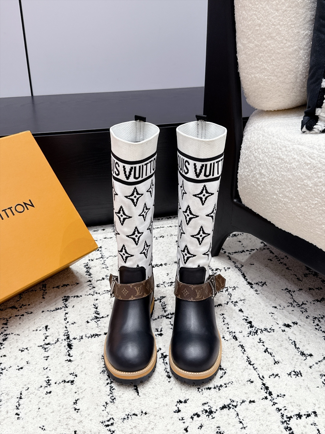 Cheap Louis Vuitton Boots For Women in 226747, $145 USD- [IB226747] - Replica Louis Vuitton Boots For Women