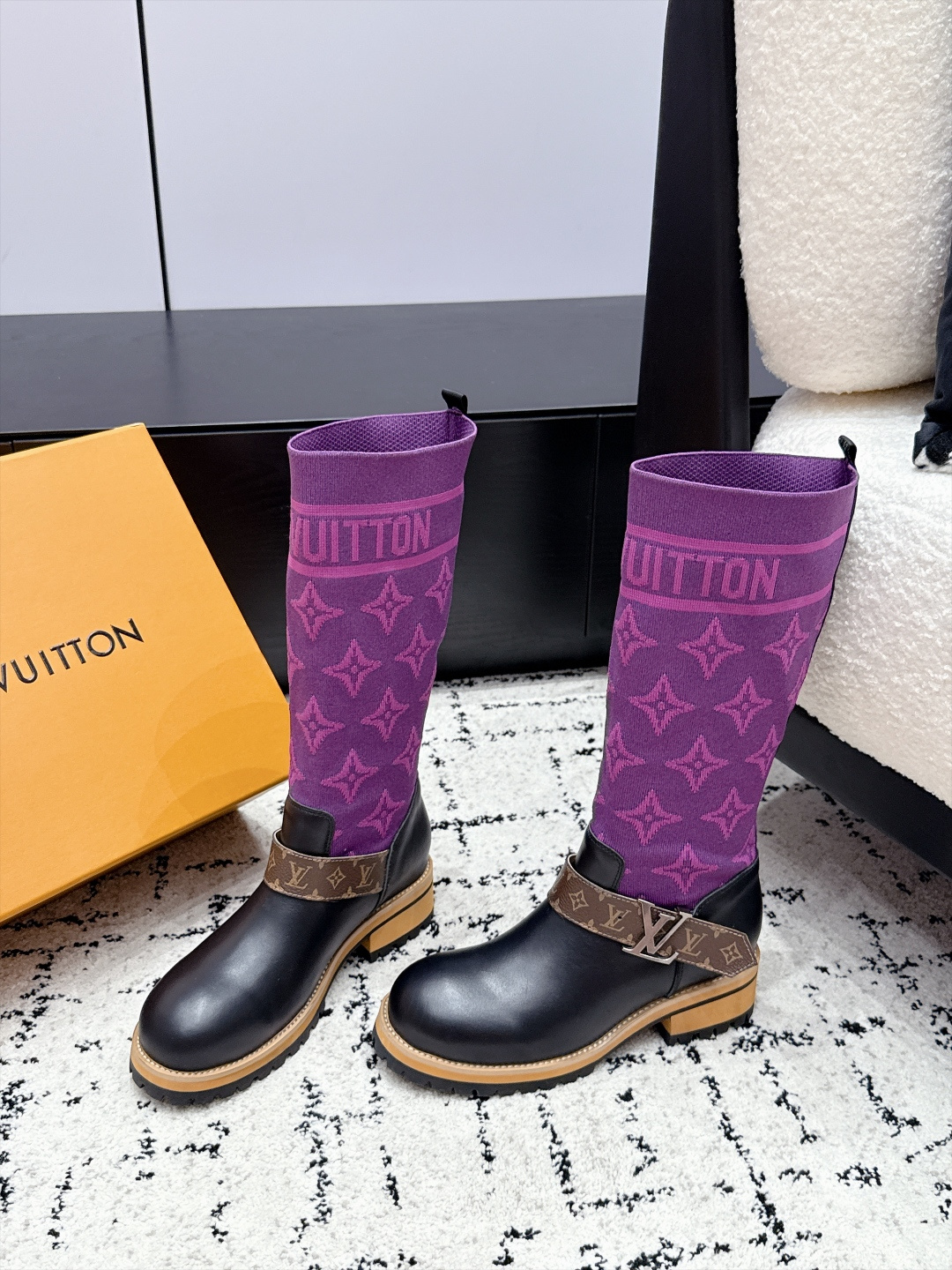 Cheap Louis Vuitton Boots For Women in 226748, $145 USD- [IB226748] - Replica Louis Vuitton Boots For Women