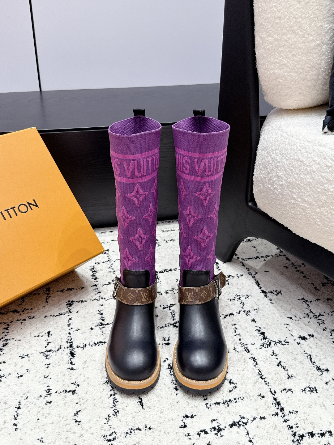 Cheap Louis Vuitton Boots For Women in 226748, $145 USD- [IB226748] - Replica Louis Vuitton Boots For Women