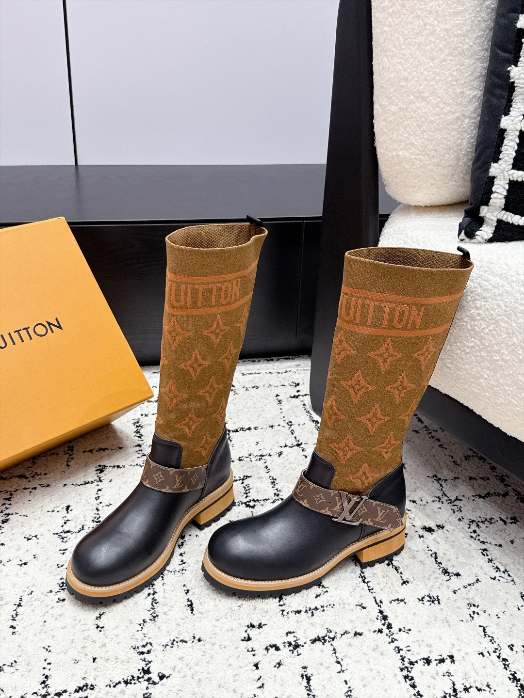 Cheap Louis Vuitton Boots For Women in 226749, $145 USD- [IB226749] - Replica Louis Vuitton Boots For Women