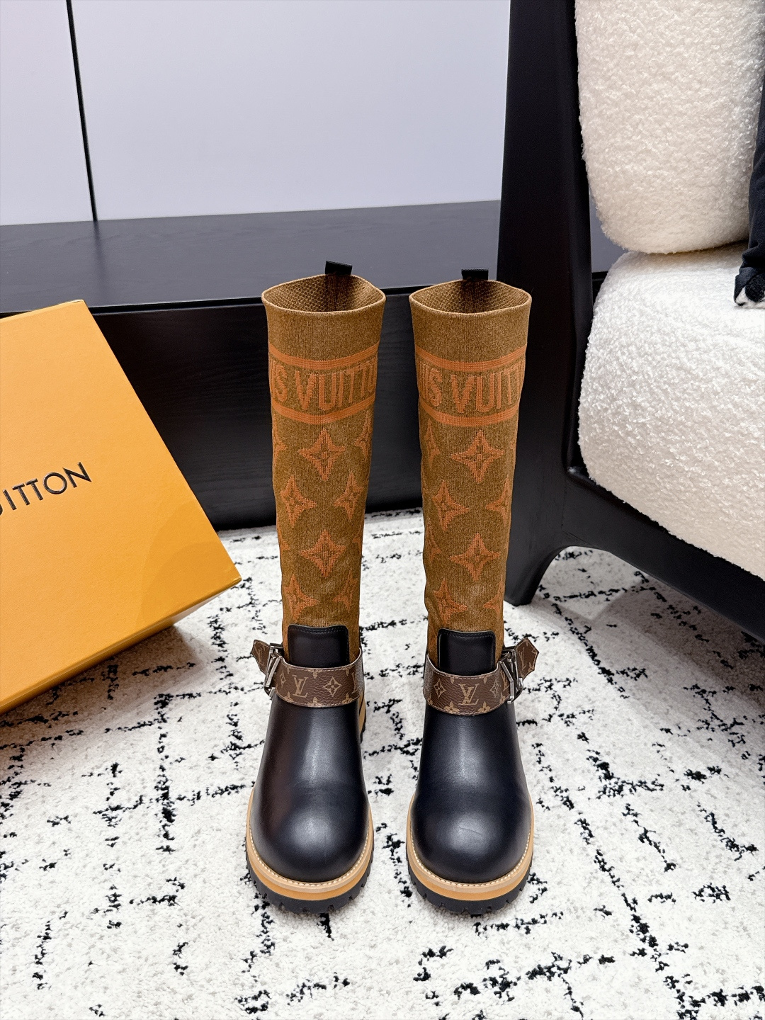 Cheap Louis Vuitton Boots For Women in 226749, $145 USD- [IB226749] - Replica Louis Vuitton Boots For Women