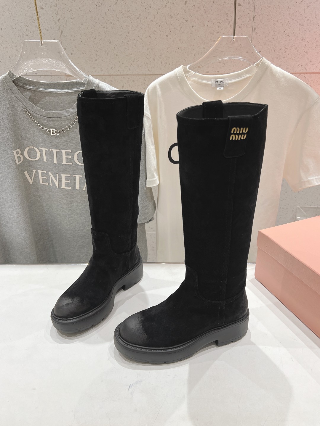Cheap MiuMiu Boots For Women in 226805, $160 USD- [IB226805] - Replica MiuMiu Boots For Women