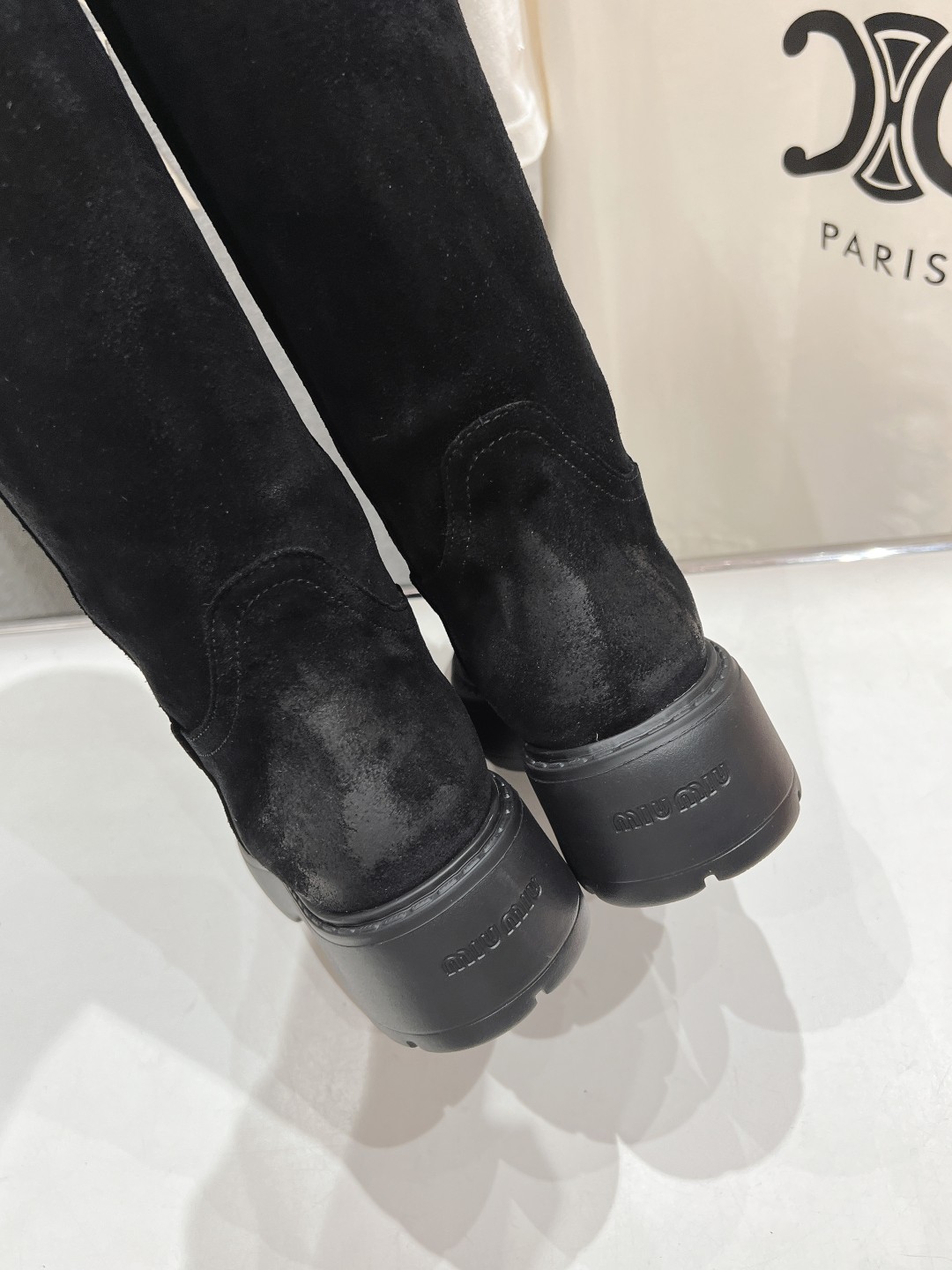 Cheap MiuMiu Boots For Women in 226805, $160 USD- [IB226805] - Replica MiuMiu Boots For Women