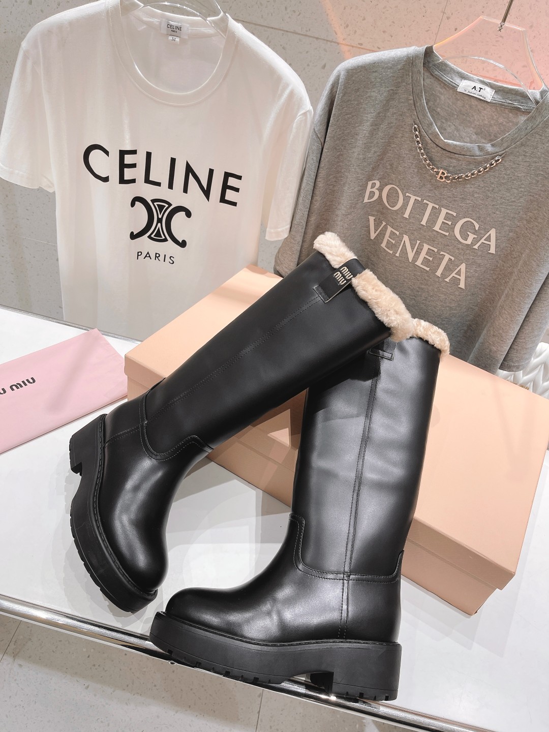 Cheap MiuMiu Boots For Women in 226806, $165 USD- [IB226806] - Replica MiuMiu Boots For Women