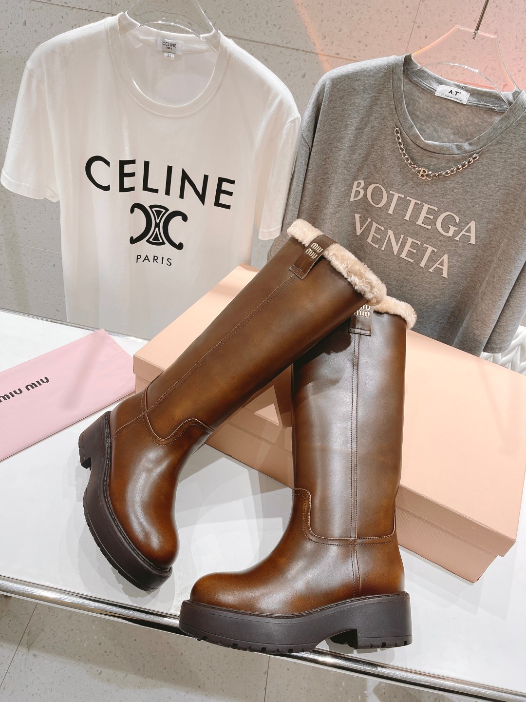 Cheap MiuMiu Boots For Women in 226807, $165 USD- [IB226807] - Replica MiuMiu Boots For Women