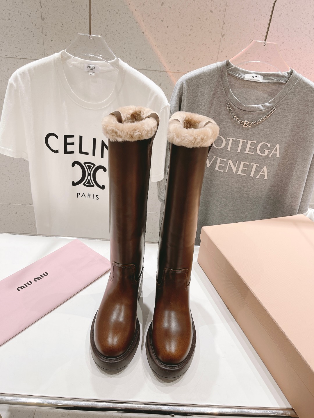 Cheap MiuMiu Boots For Women in 226807, $165 USD- [IB226807] - Replica MiuMiu Boots For Women