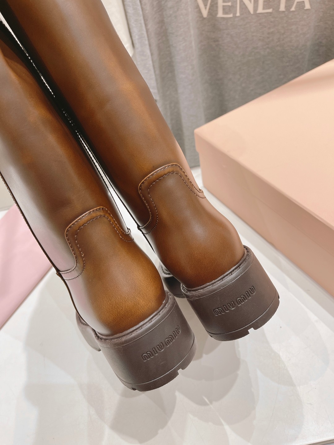 Cheap MiuMiu Boots For Women in 226807, $165 USD- [IB226807] - Replica MiuMiu Boots For Women