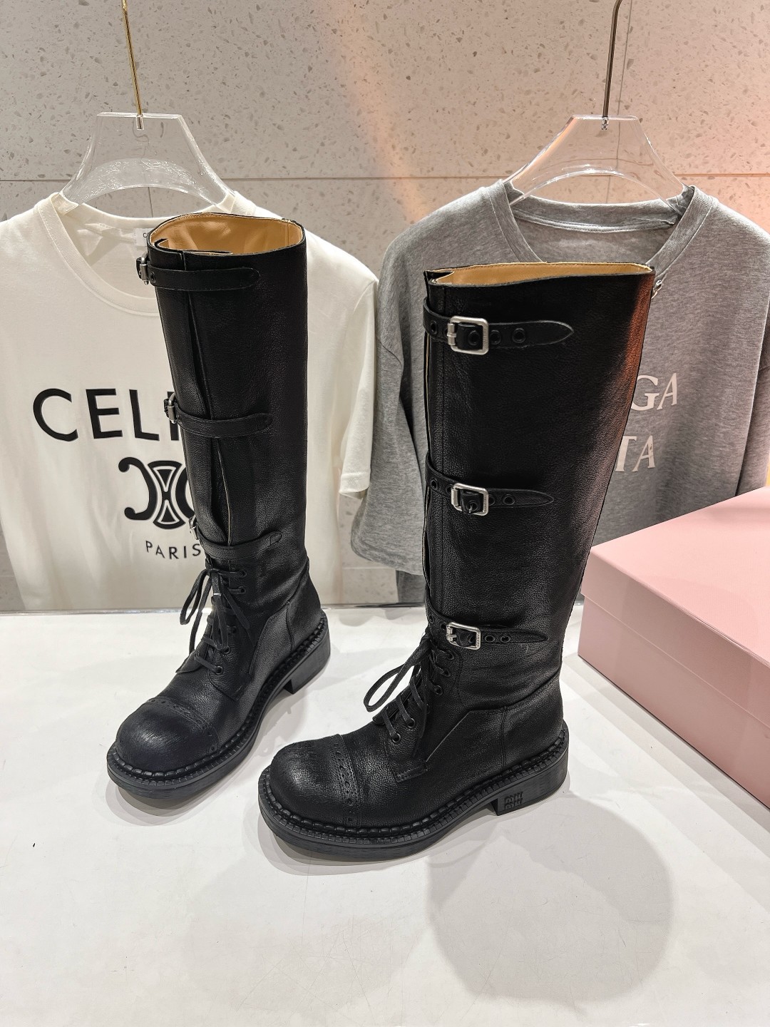 Cheap MiuMiu Boots For Women in 226808, $165 USD- [IB226808] - Replica MiuMiu Boots For Women