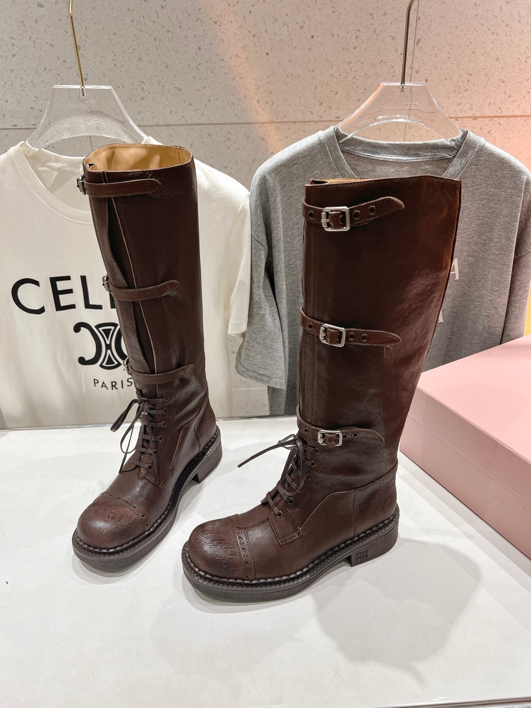 Cheap MiuMiu Boots For Women in 226809, $165 USD- [IB226809] - Replica MiuMiu Boots For Women
