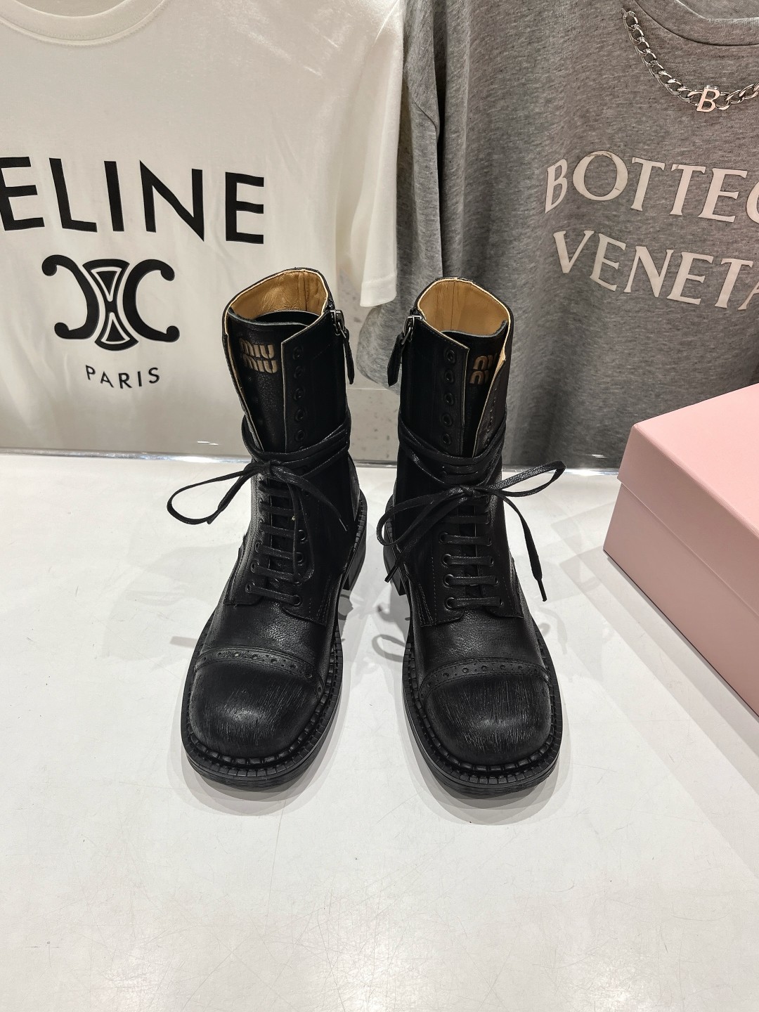 Cheap MiuMiu Boots For Women in 226810, $145 USD- [IB226810] - Replica MiuMiu Boots For Women