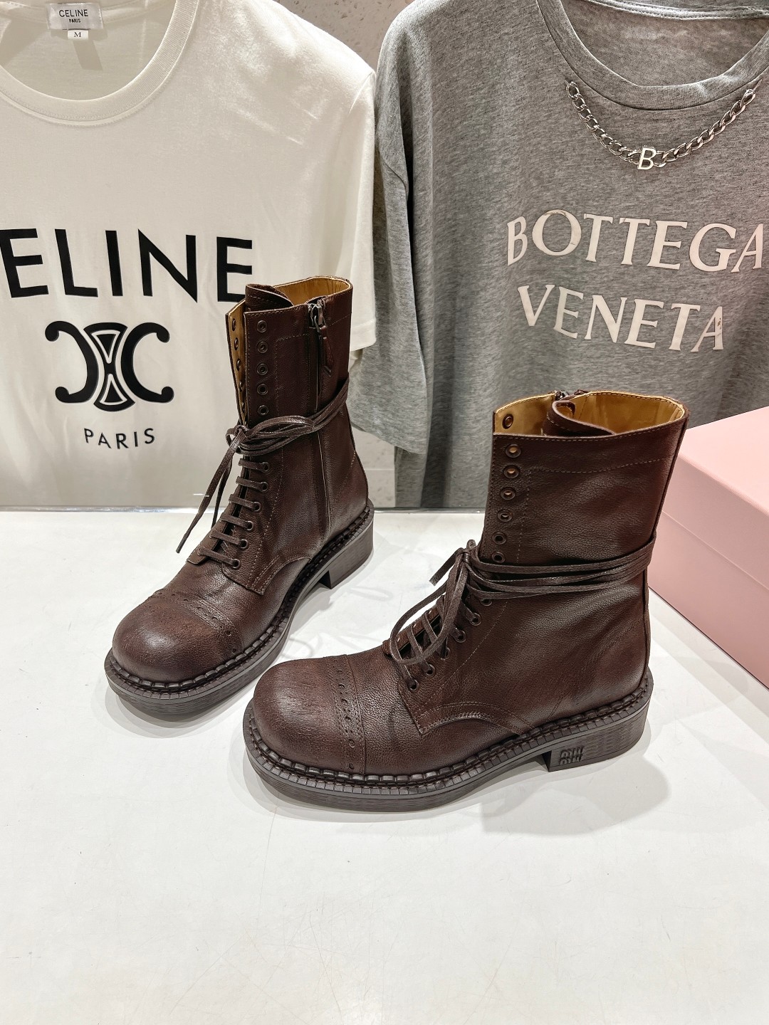Cheap MiuMiu Boots For Women in 226811, $145 USD- [IB226811] - Replica MiuMiu Boots For Women