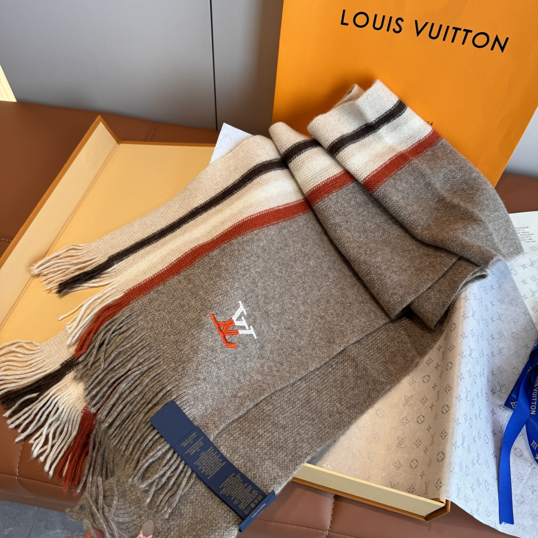 Cheap Louis Vuitton Cashmere Scarf in 227125, $55 USD- [IB227125] - Replica Louis Vuitton Cashmere Scarf