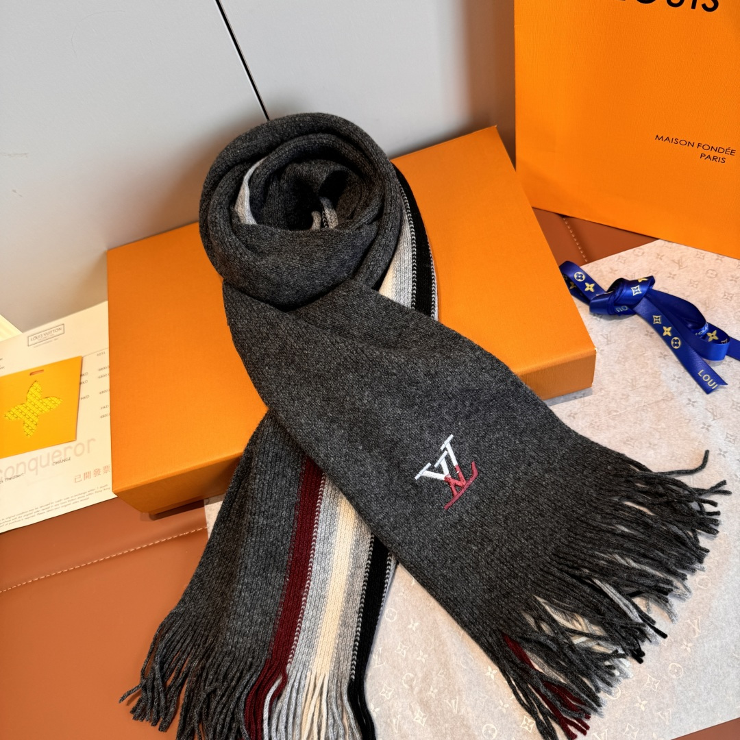 Cheap Louis Vuitton Cashmere Scarf in 227126, $55 USD- [IB227126] - Replica Louis Vuitton Cashmere Scarf