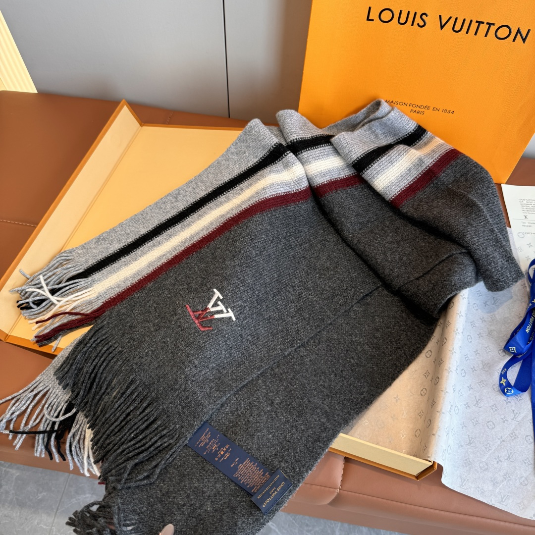 Cheap Louis Vuitton Cashmere Scarf in 227126, $55 USD- [IB227126] - Replica Louis Vuitton Cashmere Scarf