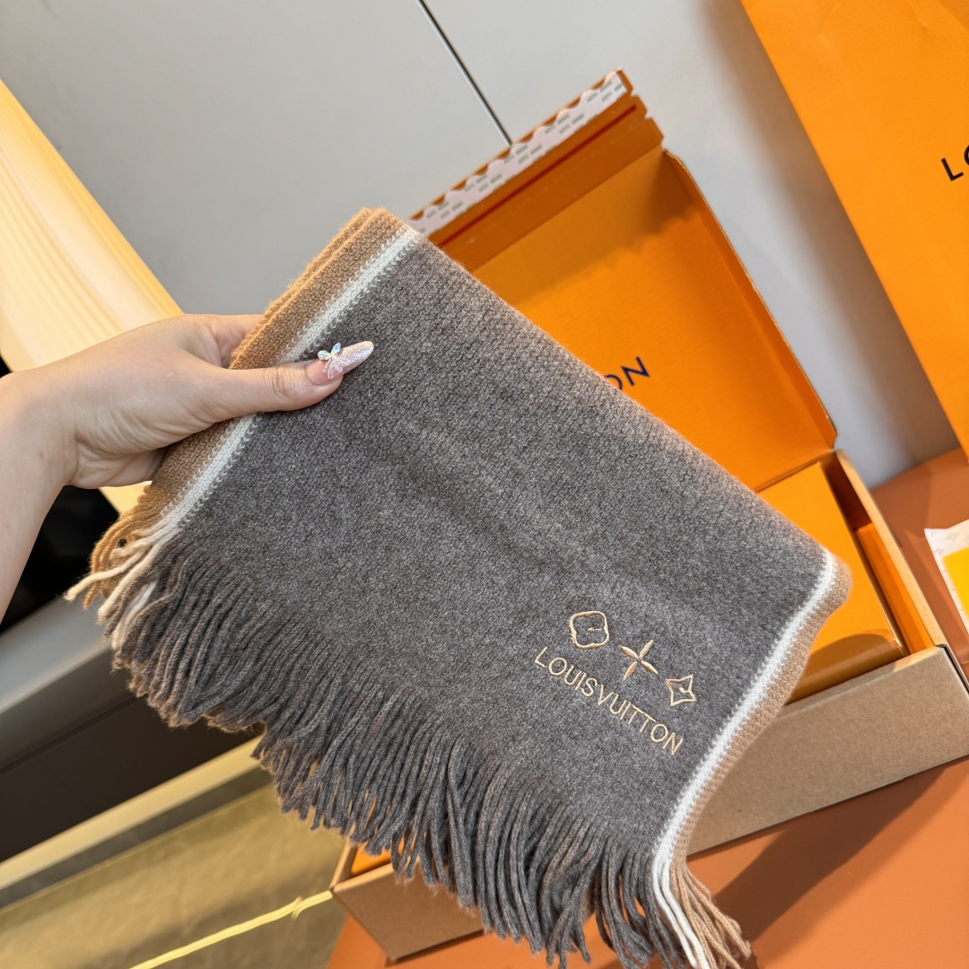 Cheap Louis Vuitton Cashmere Scarf in 227139, $55 USD- [IB227139] - Replica Louis Vuitton Cashmere Scarf