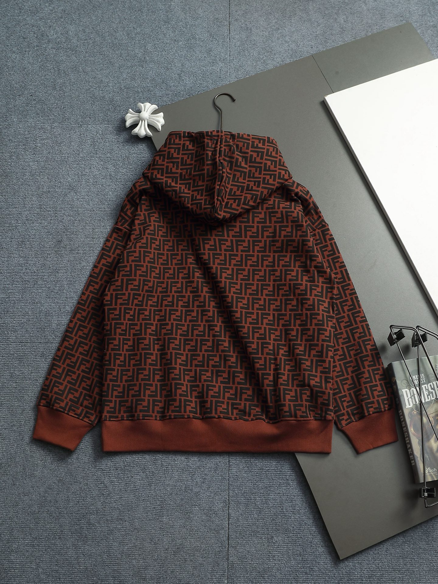 Cheap Fendi Hoodies for Men in 227152, $50 USD- [IB227152] - Replica Fendi Hoodies for Men