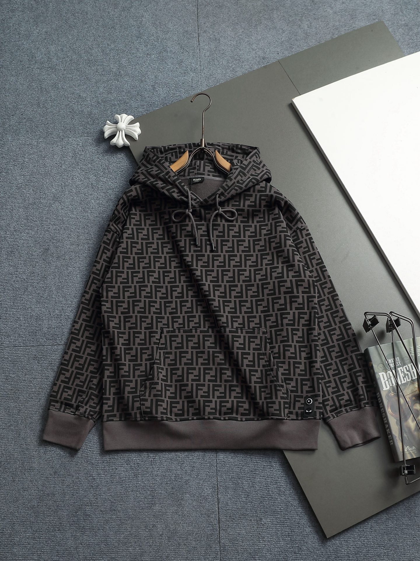 Cheap Fendi Hoodies for Men in 227153, $50 USD- [IB227153] - Replica Fendi Hoodies for Men