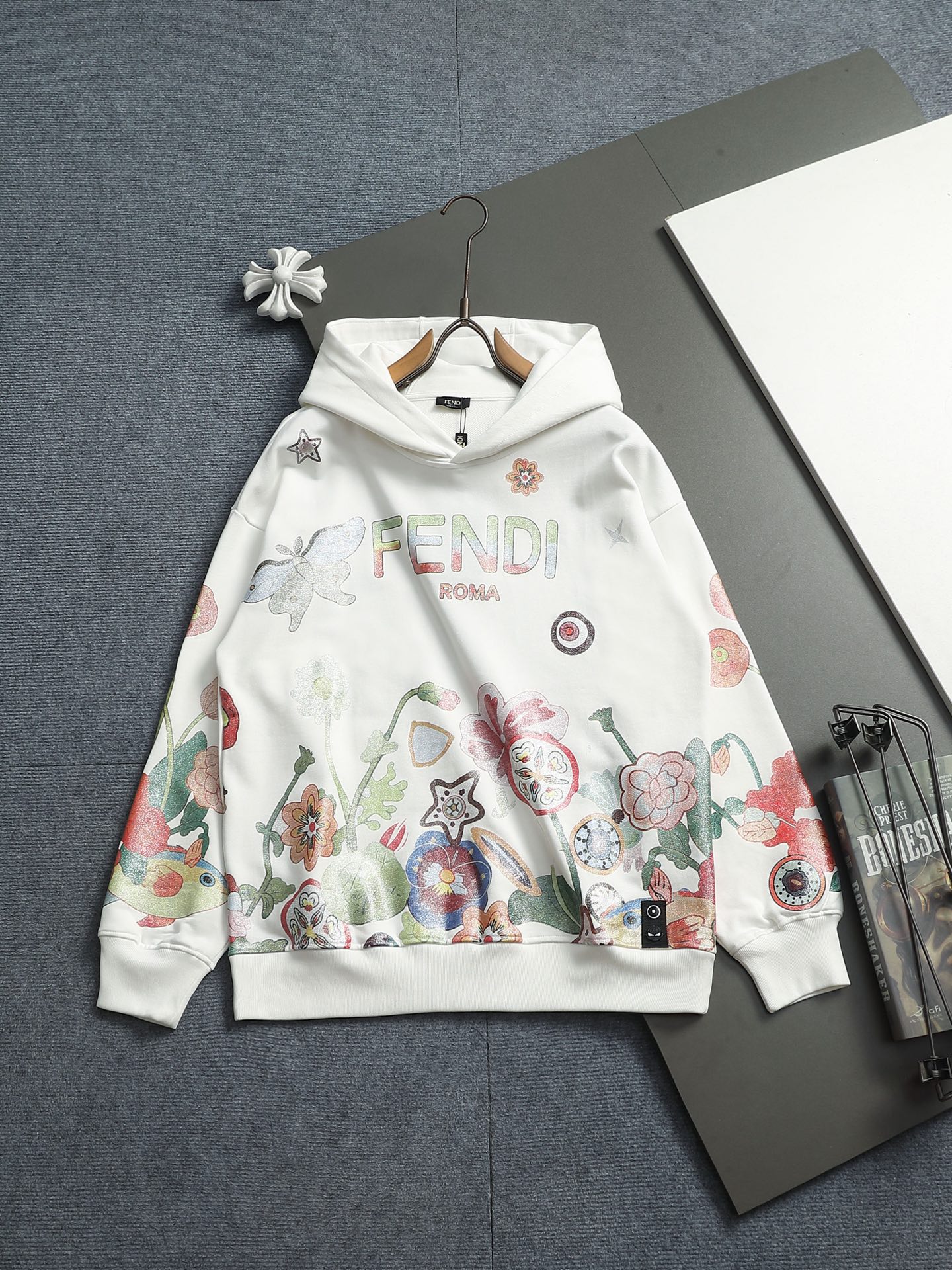 Cheap Fendi Hoodies for Men in 227155, $50 USD- [IB227155] - Replica Fendi Hoodies for Men