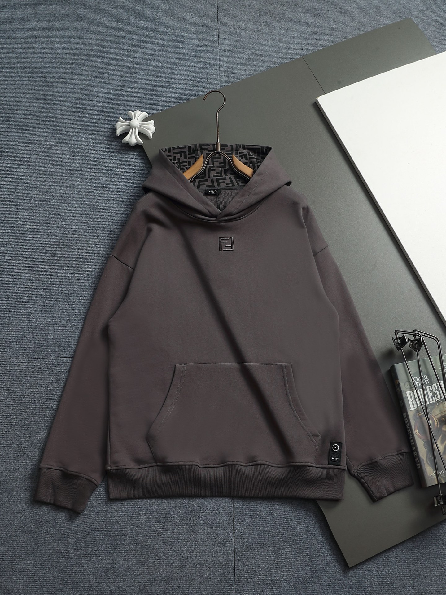 Cheap Fendi Hoodies for Men in 227159, $50 USD- [IB227159] - Replica Fendi Hoodies for Men