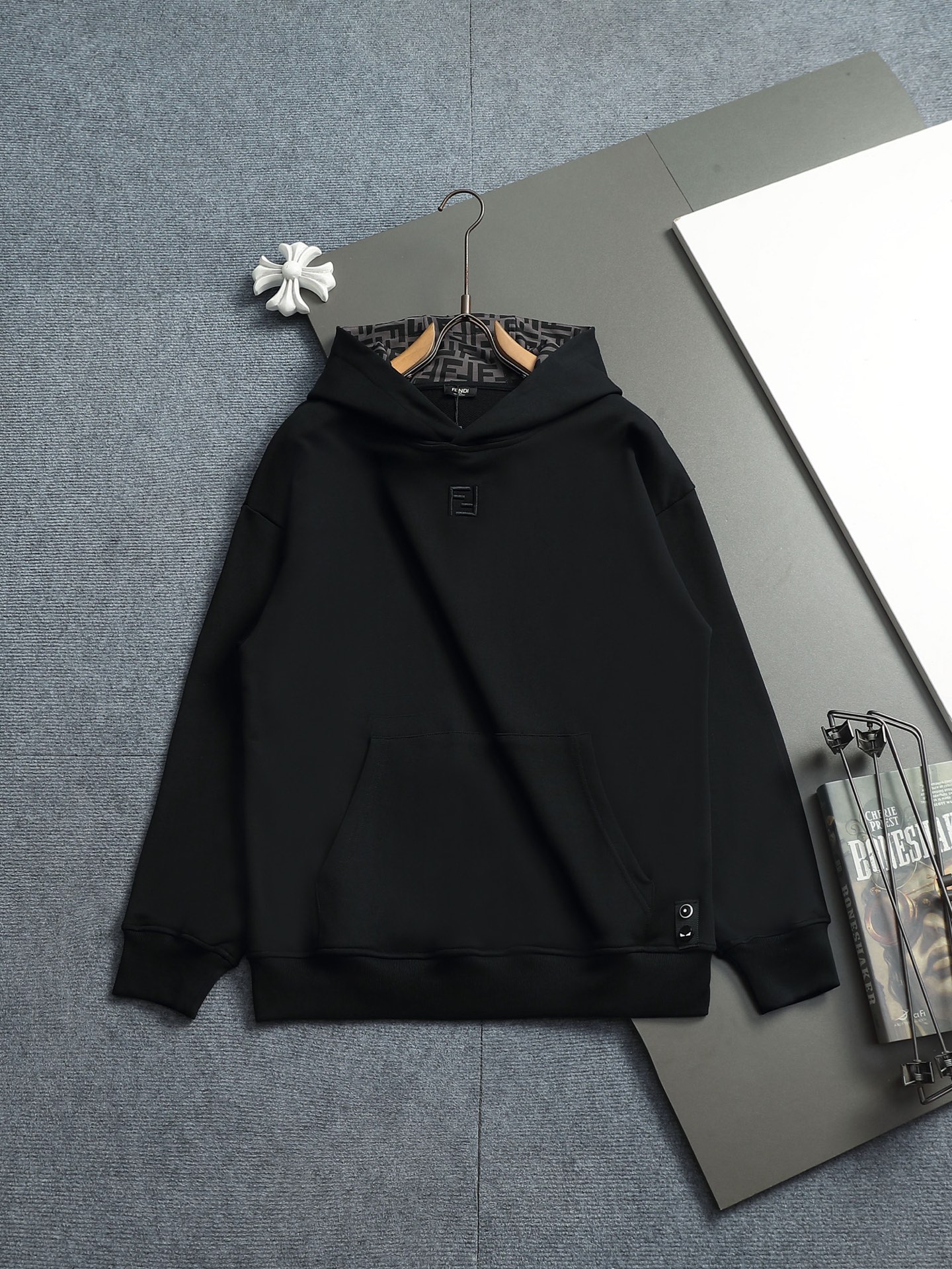 Cheap Fendi Hoodies for Men in 227161, $50 USD- [IB227161] - Replica Fendi Hoodies for Men