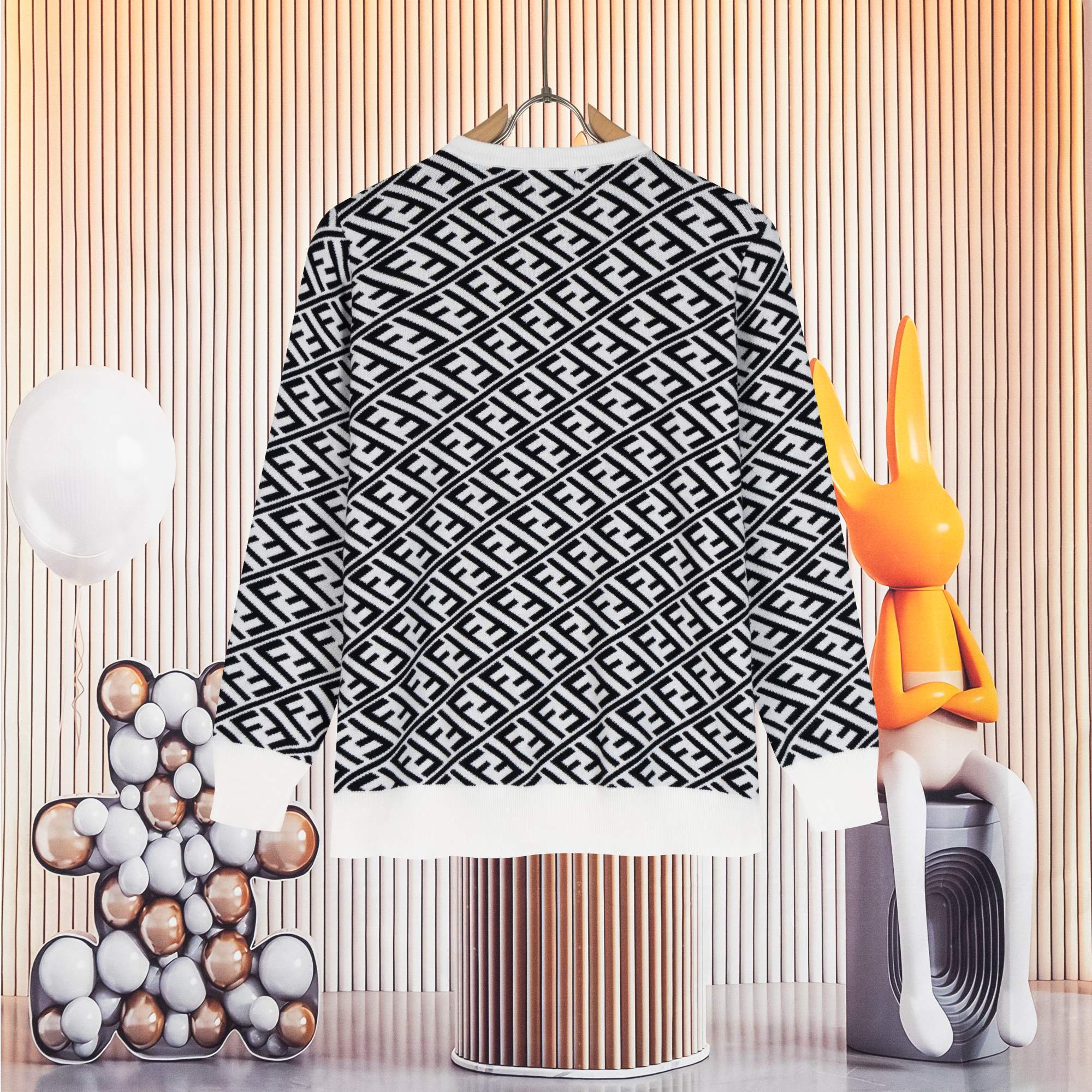 Cheap Fendi Sweaters for Men in 227163, $50 USD- [IB227163] - Replica Fendi Sweaters for Men