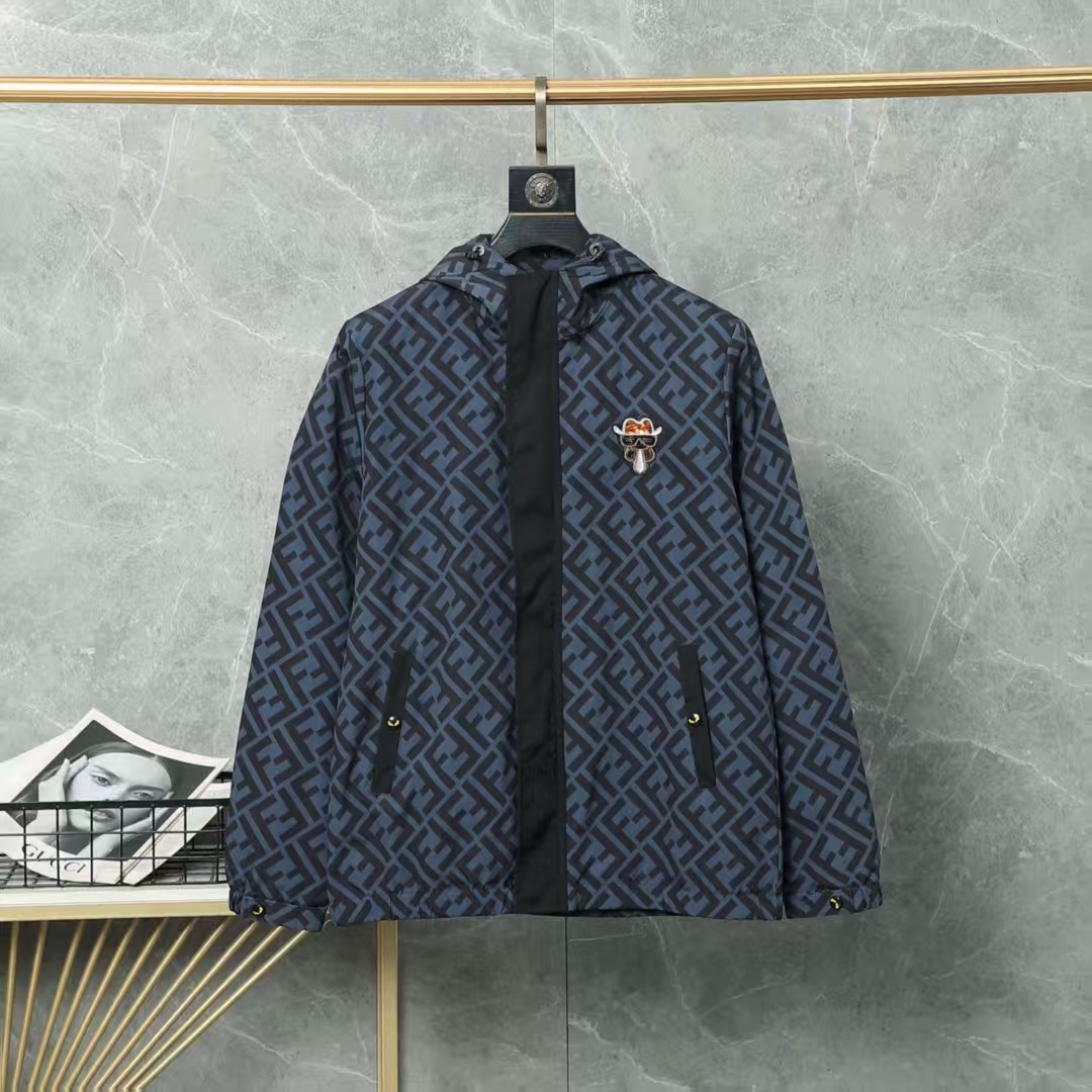 Cheap Fendi Jackets For Men in 227172, $55 USD- [IB227172] - Replica Fendi Jackets For Men
