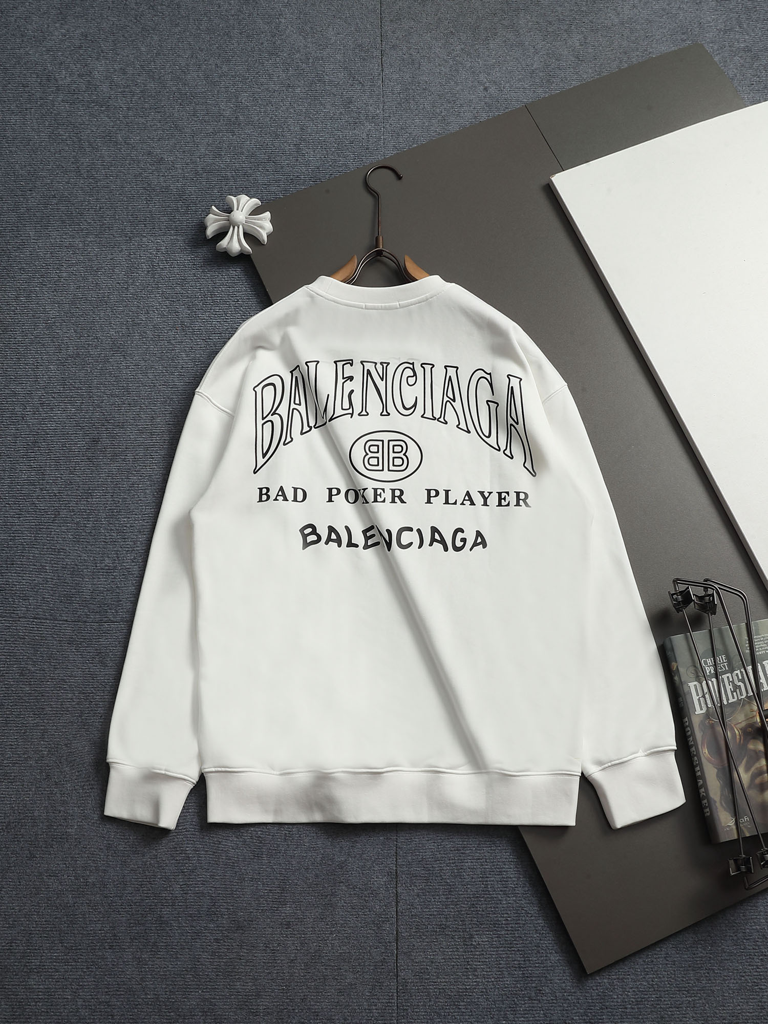 Cheap Balenciaga Hoodies for Men in 227186, $55 USD- [IB227186] - Replica Balenciaga Hoodies for Men