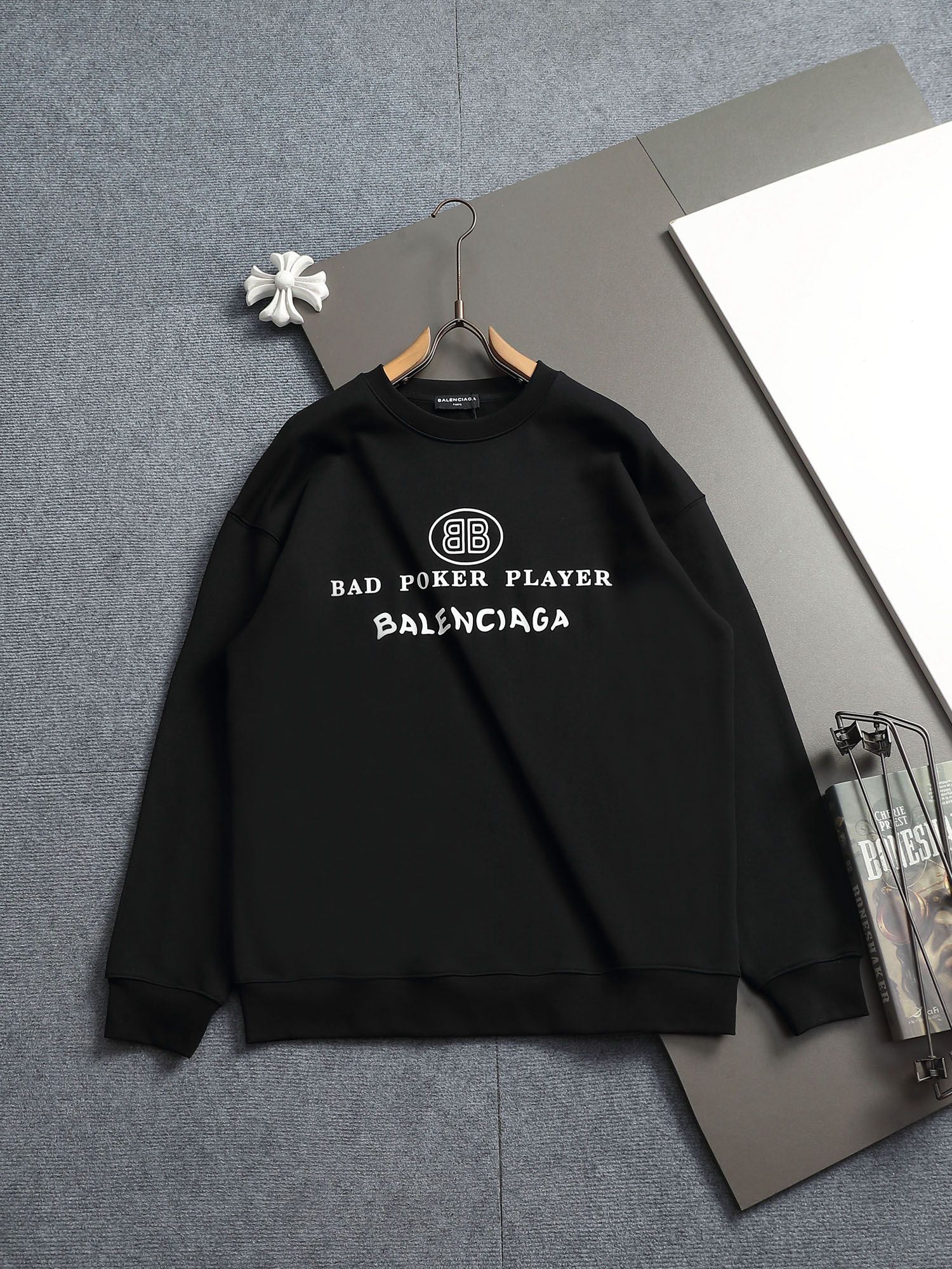 Cheap Balenciaga Hoodies for Men in 227187, $55 USD- [IB227187] - Replica Balenciaga Hoodies for Men