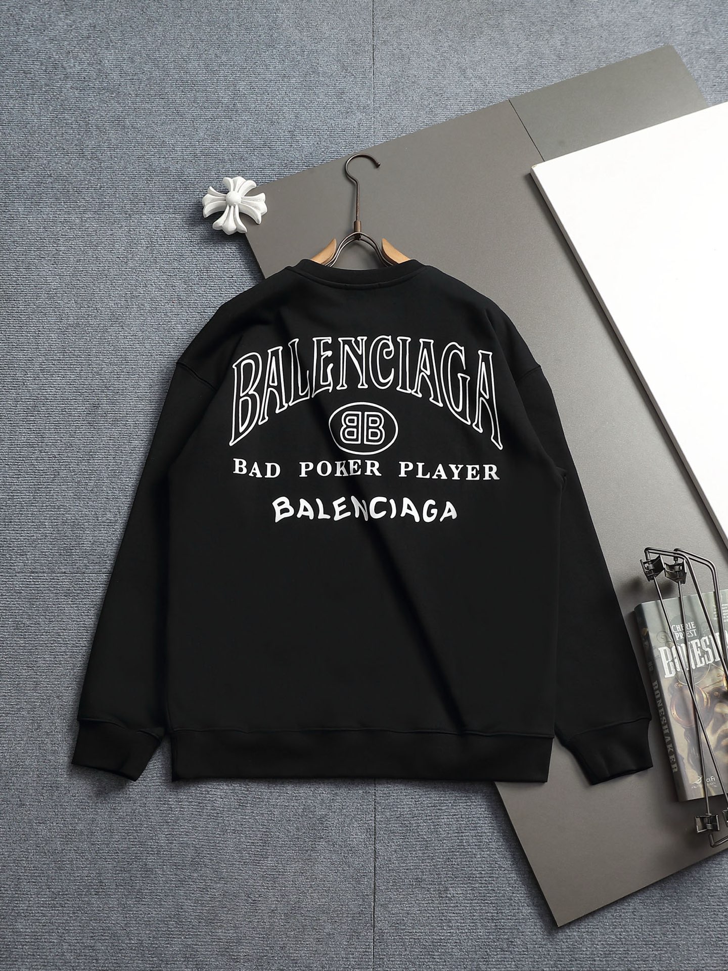 Cheap Balenciaga Hoodies for Men in 227187, $55 USD- [IB227187] - Replica Balenciaga Hoodies for Men