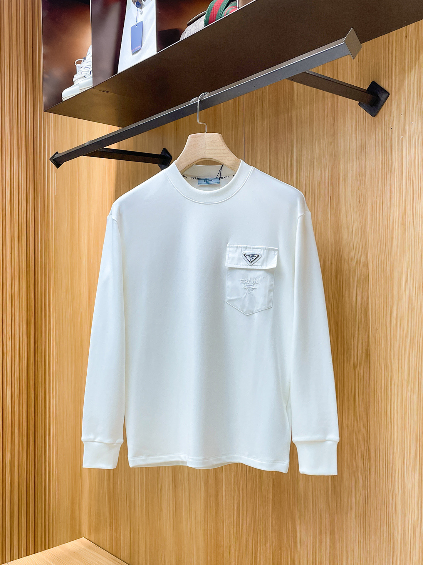 Cheap Prade Long-Sleeved T-Shirts for Men in 227371, $75 USD- [IB227371] - Replica Prade Long-Sleeved T-Shirts for Men