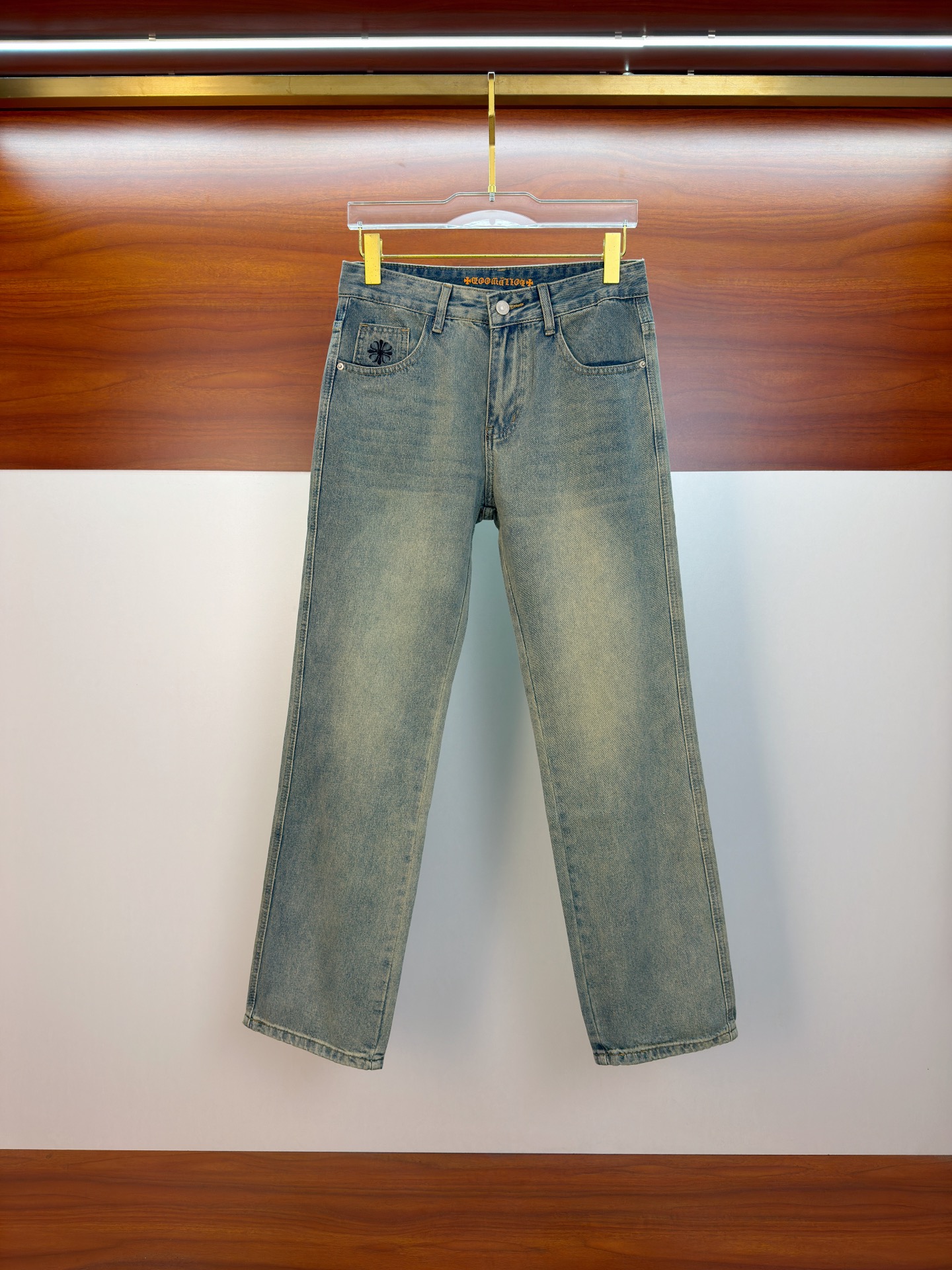 Cheap Chrome Hearts Jeans in 227406, $110 USD- [IB227406] - Replica Chrome Hearts Jeans