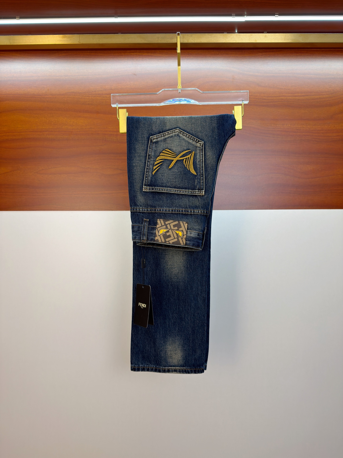 Cheap Fendi Jeans for Men in 227407, $110 USD- [IB227407] - Replica Fendi Jeans for Men