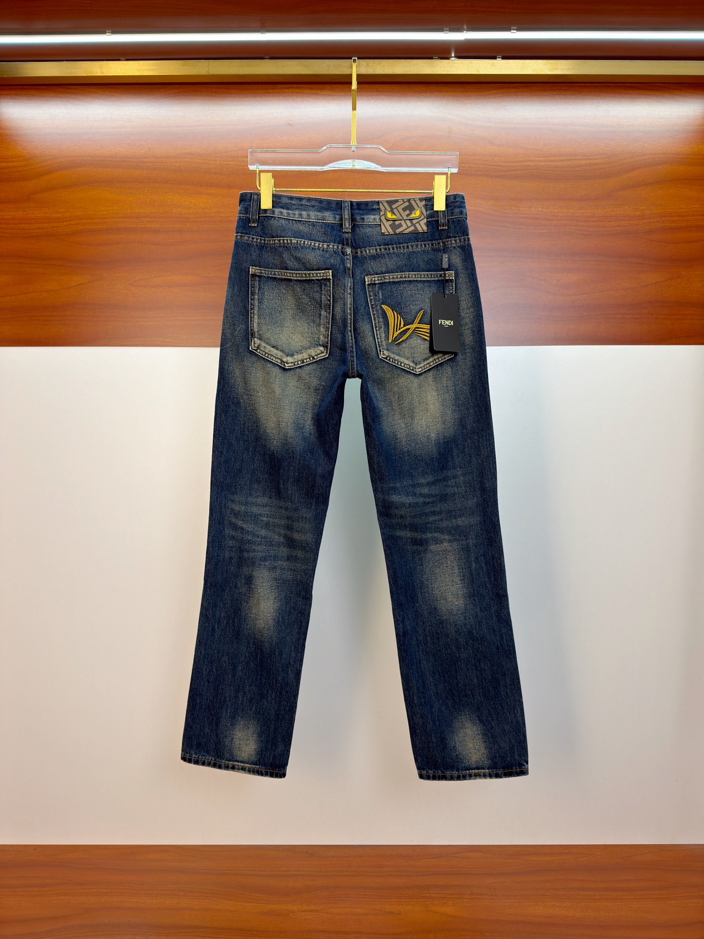 Cheap Fendi Jeans for Men in 227407, $110 USD- [IB227407] - Replica Fendi Jeans for Men