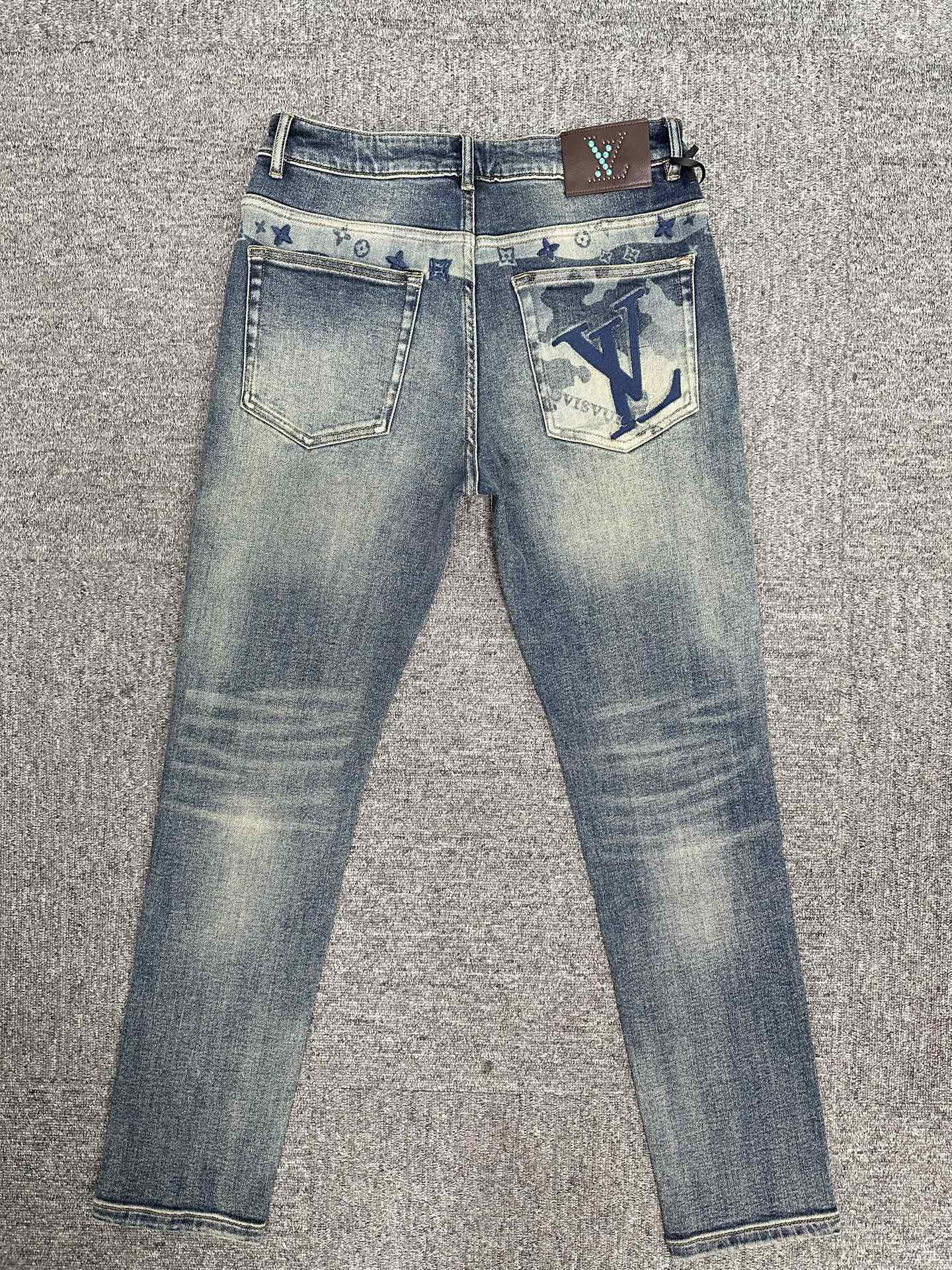 Cheap Louis Vuitton Jeans for Men in 227630, $140 USD- [IB227630] - Replica Louis Vuitton Jeans for Men