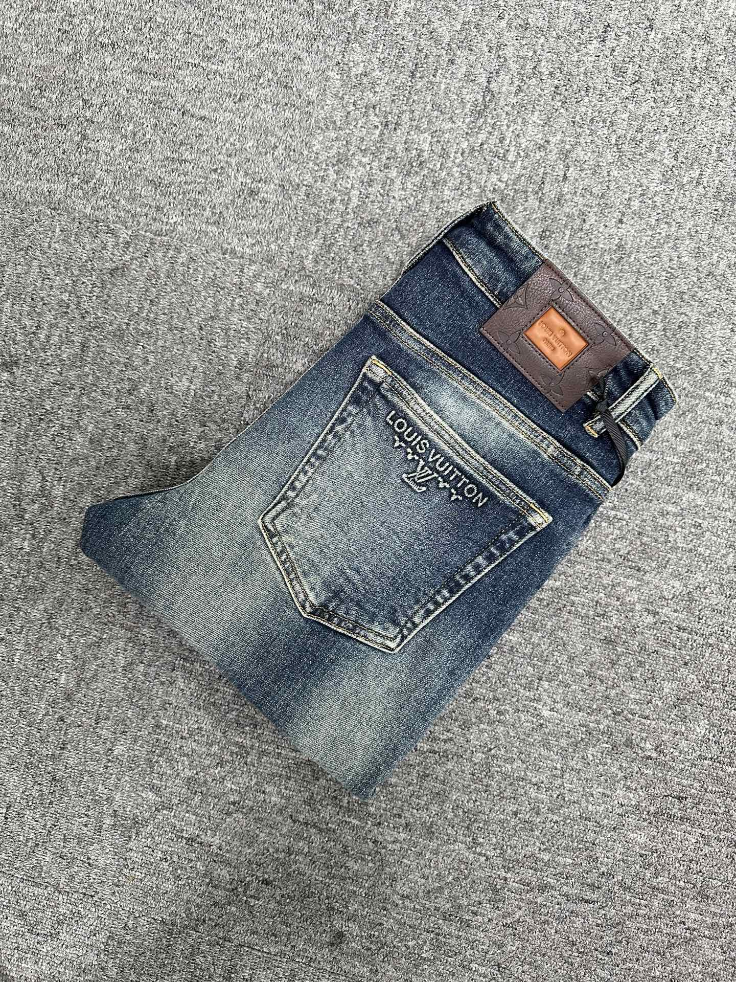 Cheap Louis Vuitton Jeans for Men in 227632, $140 USD- [IB227632] - Replica Louis Vuitton Jeans for Men