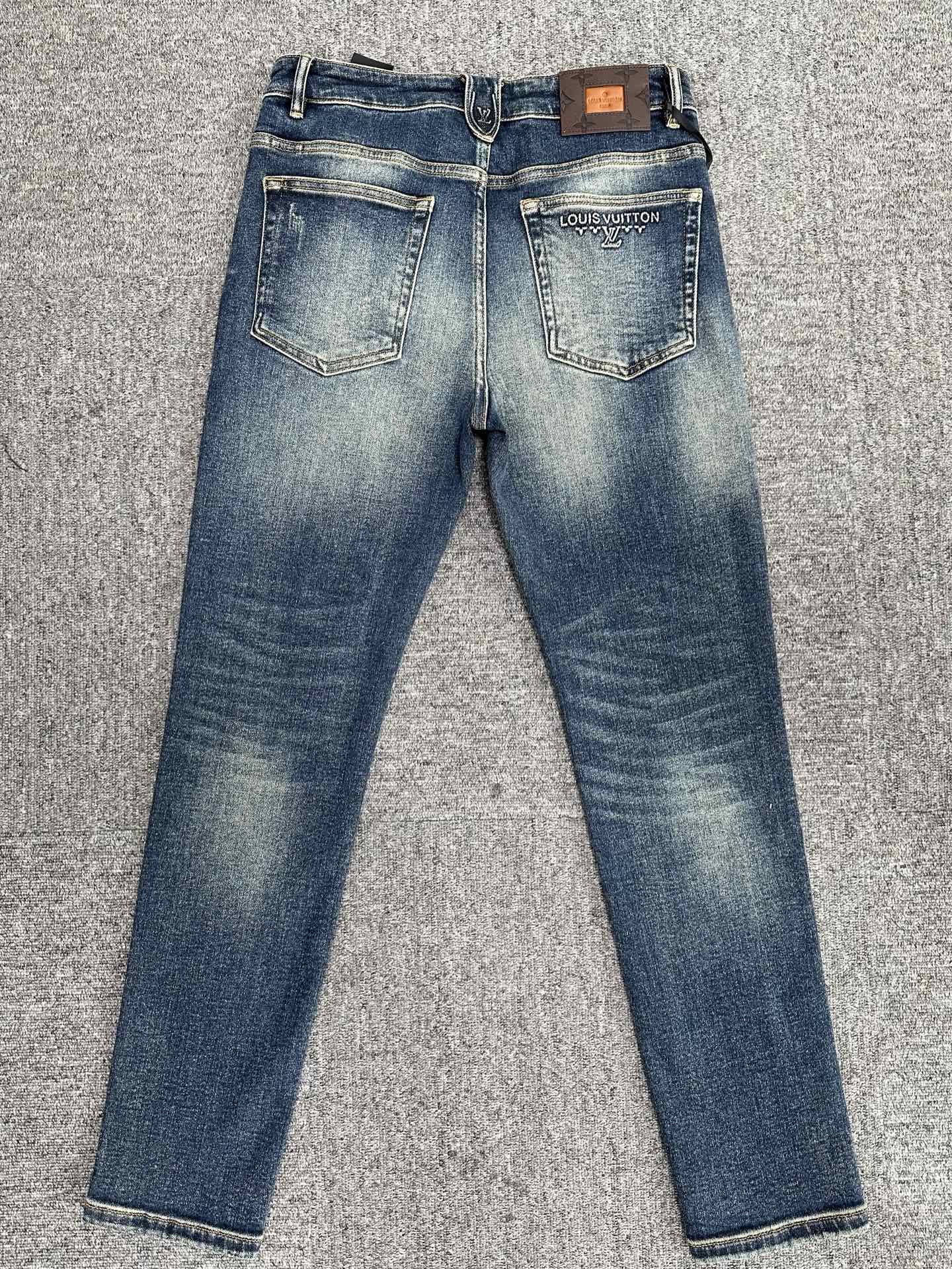 Cheap Louis Vuitton Jeans for Men in 227632, $140 USD- [IB227632] - Replica Louis Vuitton Jeans for Men