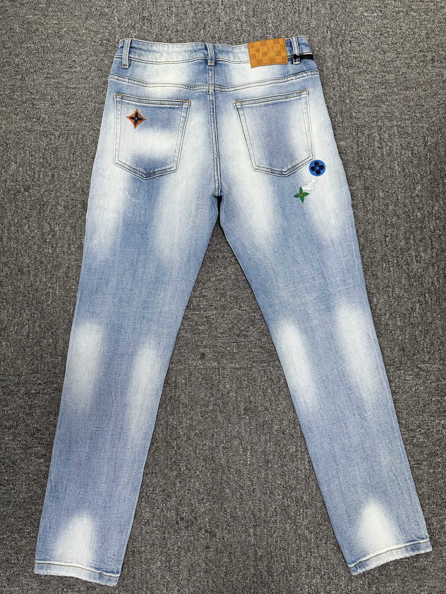 Cheap Louis Vuitton Jeans for Men in 227638, $155 USD- [IB227638] - Replica Louis Vuitton Jeans for Men