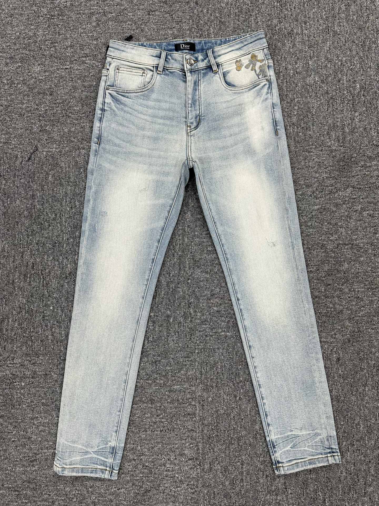 Cheap Dior Jeans for Men in 227639, $140 USD- [IB227639] - Replica Dior Jeans for Men