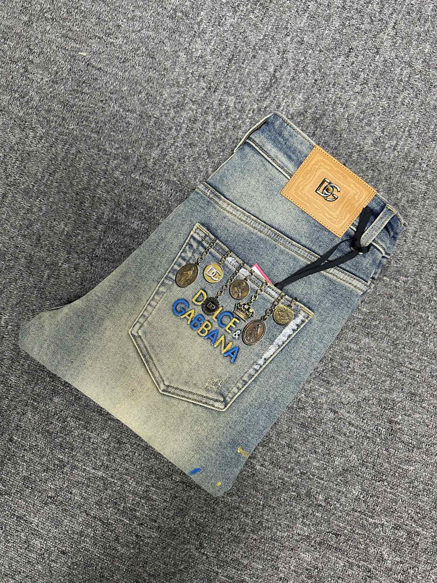 Cheap DG Jeans for Men in 227644, $145 USD- [IB227644] - Replica DG Jeans for Men