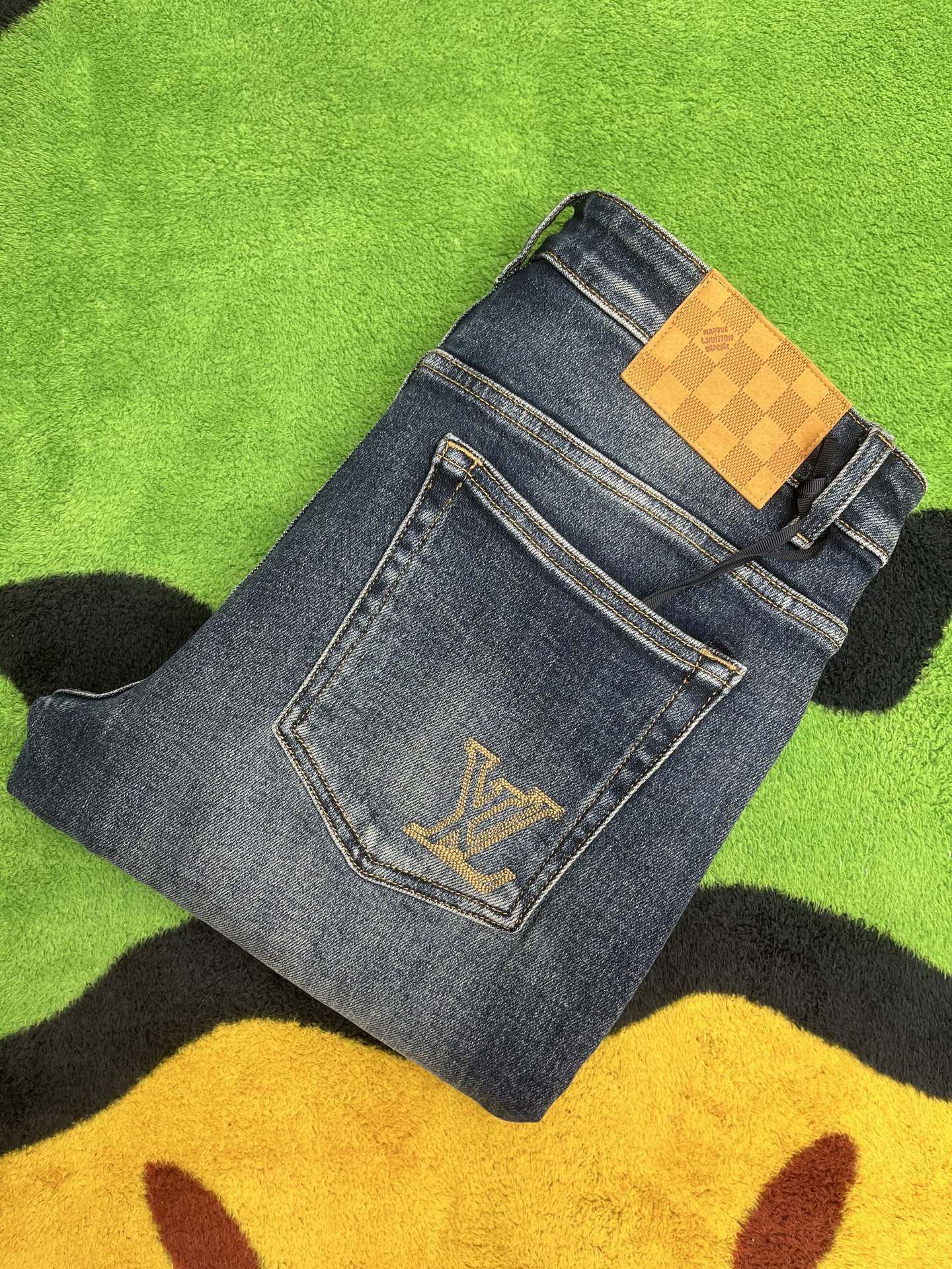 Cheap Louis Vuitton Jeans for Men in 227647, $130 USD- [IB227647] - Replica Louis Vuitton Jeans for Men