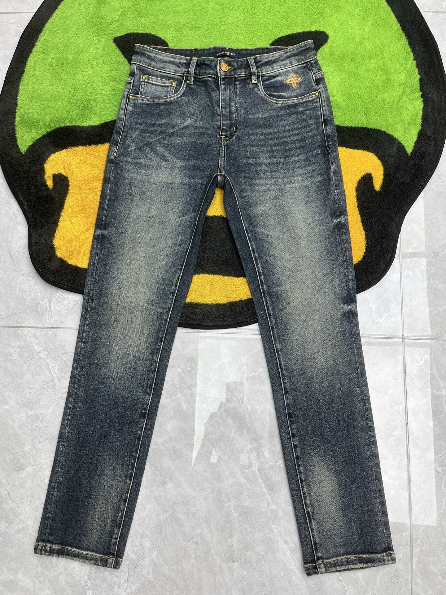 Cheap Louis Vuitton Jeans for Men in 227647, $130 USD- [IB227647] - Replica Louis Vuitton Jeans for Men