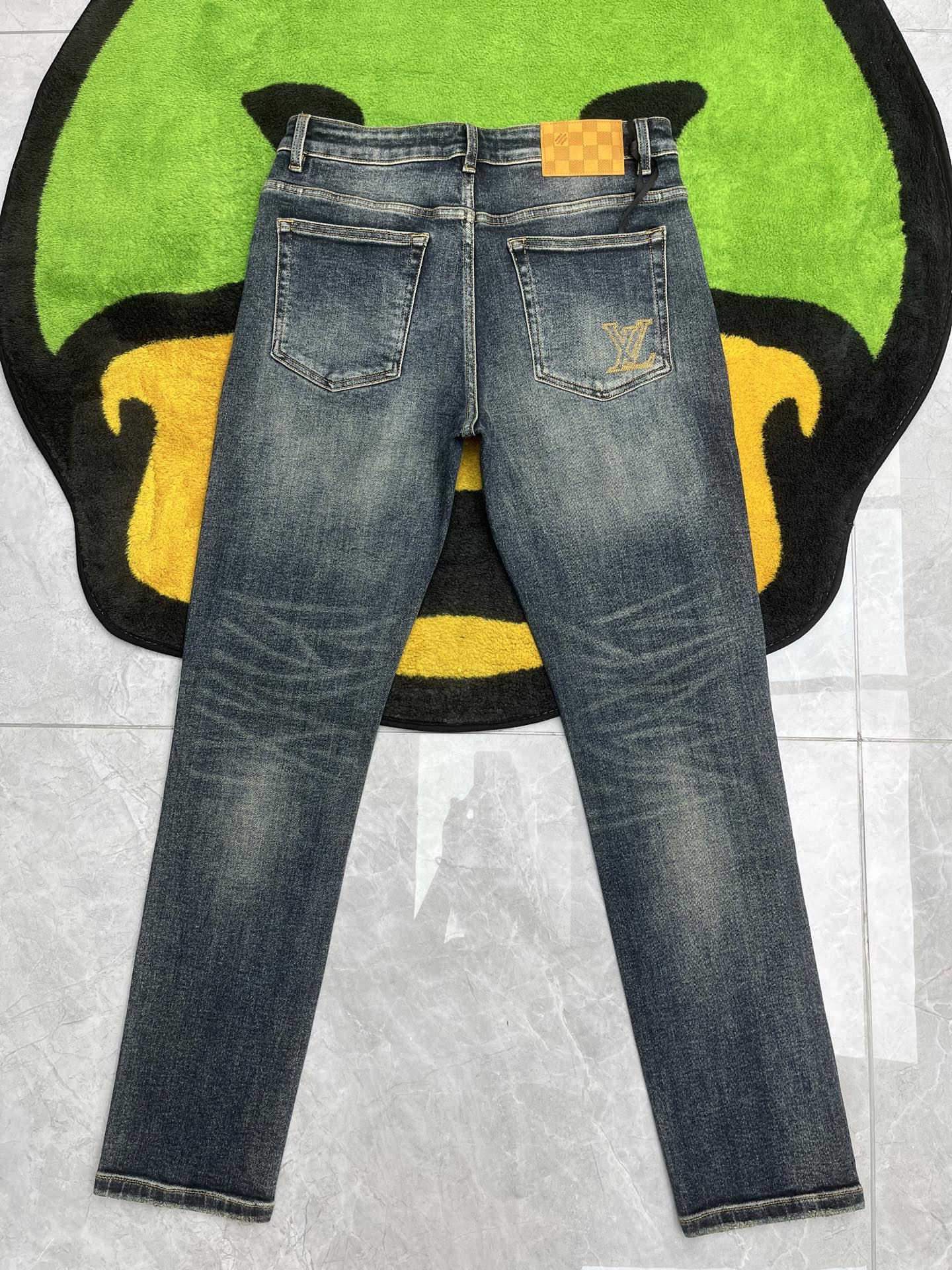 Cheap Louis Vuitton Jeans for Men in 227647, $130 USD- [IB227647] - Replica Louis Vuitton Jeans for Men