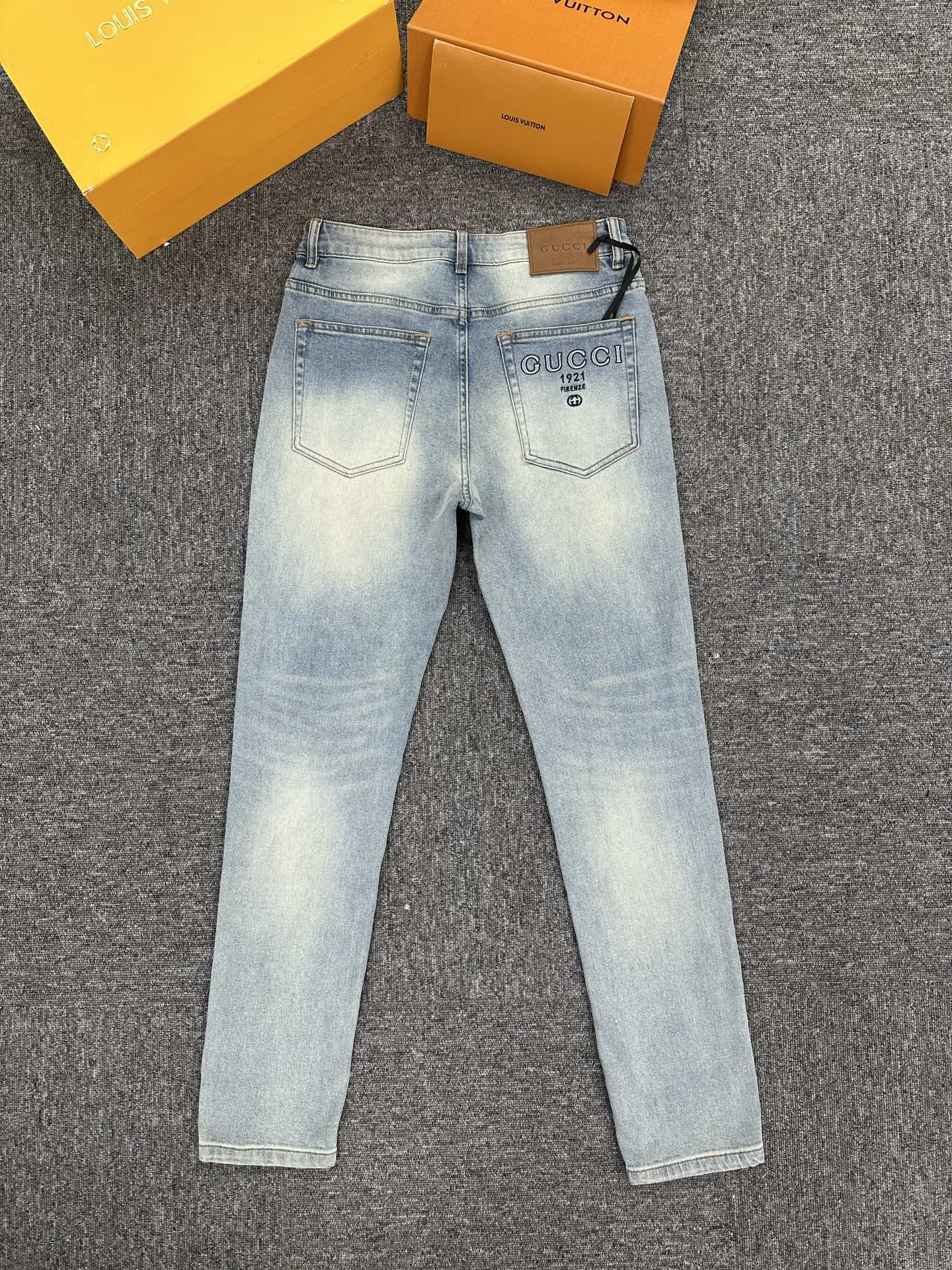 Cheap Gucci Jeans for Men in 227651, $140 USD- [IB227651] - Replica Gucci Jeans for Men