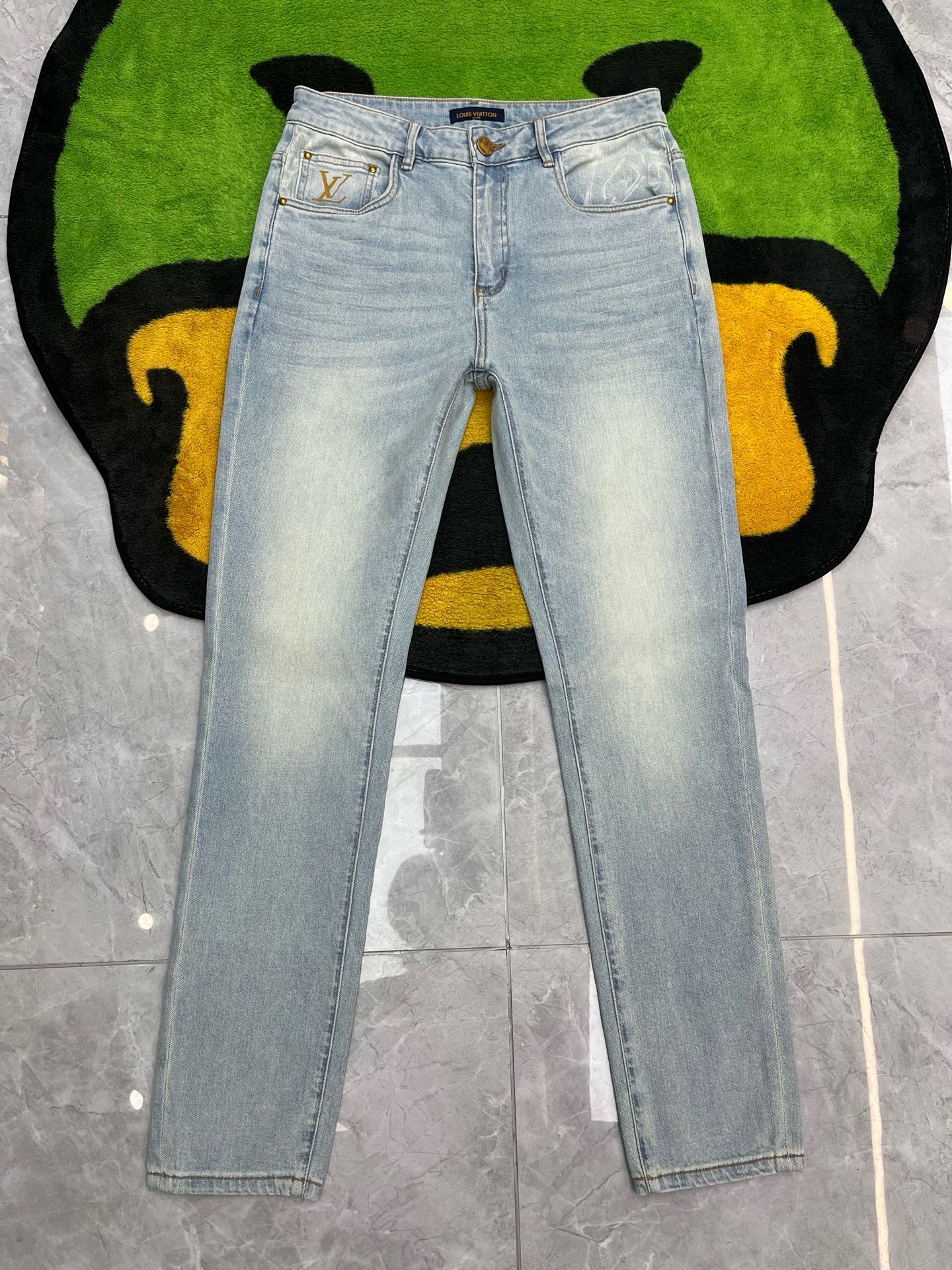 Cheap Louis Vuitton Jeans for Men in 227657, $125 USD- [IB227657] - Replica Louis Vuitton Jeans for Men